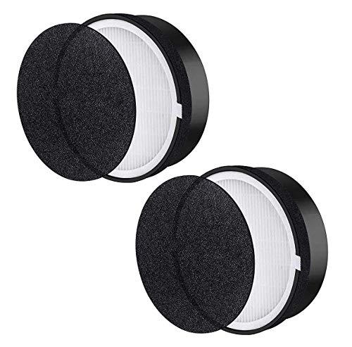 yonice 2 pack lv-h132 replacement filter compatible for levoit lv-h13 & lv-h132-rf, true hepa filter,compared to part # lv-h1