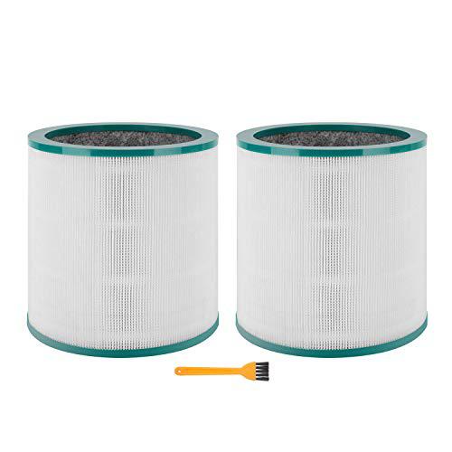 colorfullife 2 pack tp02, tp03 replacement air purifier filter for dyson tower purifier pure cool link tp02, tp03, compare to