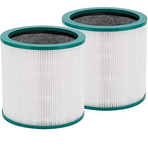 cabiclean hepa filter replacement compatible with dyson tower purifier pure cool link tp01, tp02, tp03, am11, bp01 models, co