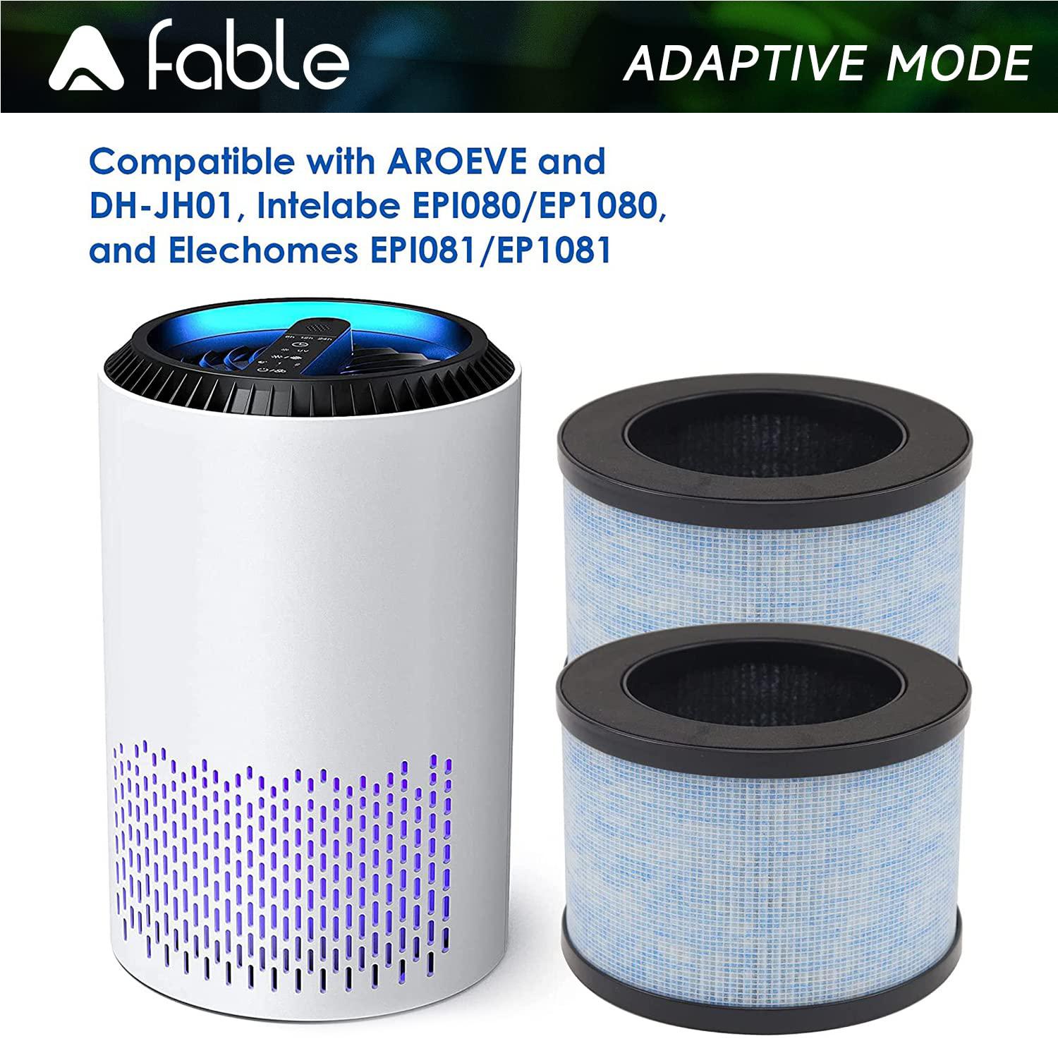 a fable h13 premium true hepa filter, dh-jh01 upgrade hepa filter replacement for aroeve mk01 mk06, pomoron and kloudi dh-jh01, intel