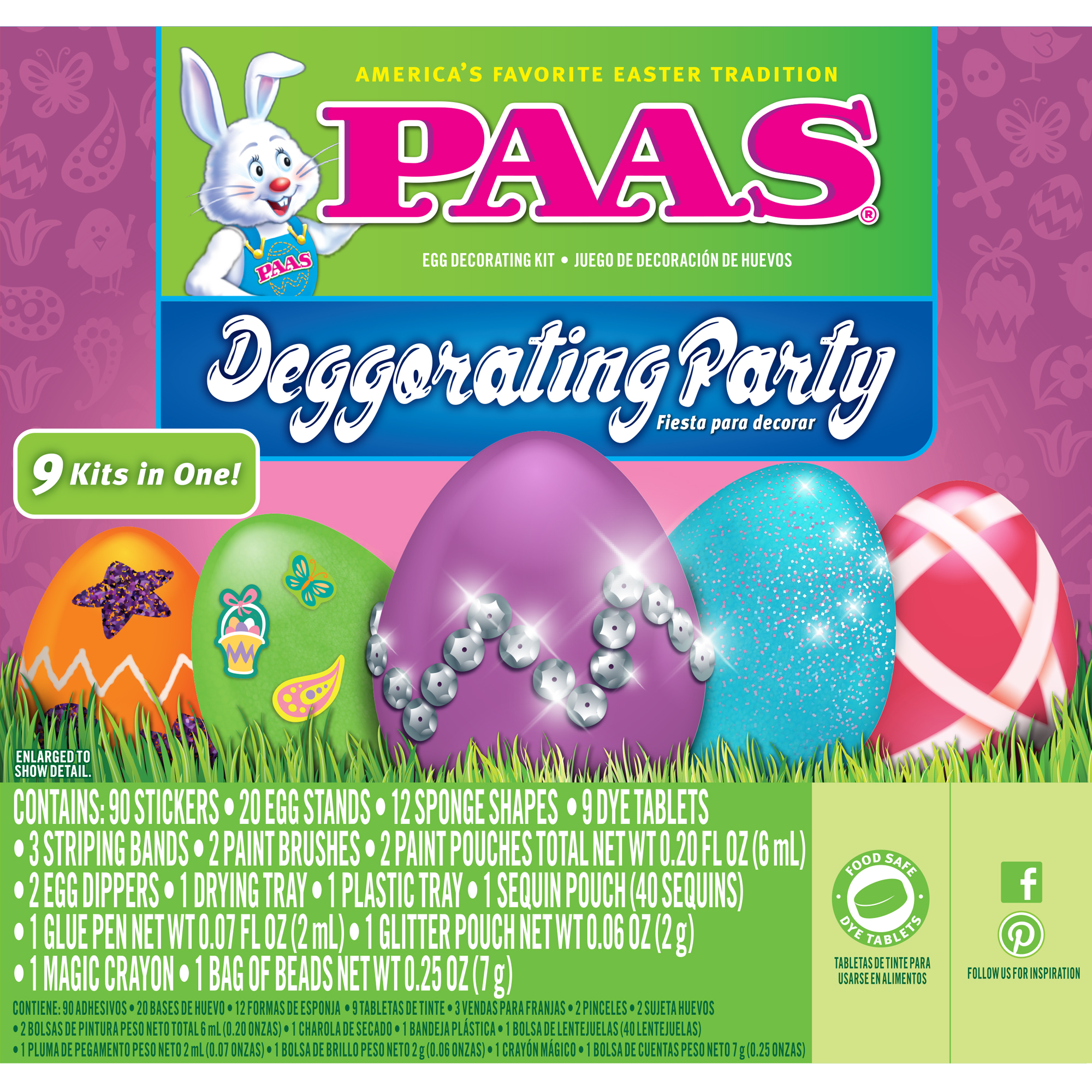 PAAS Deggorating Party Egg Dye Kit