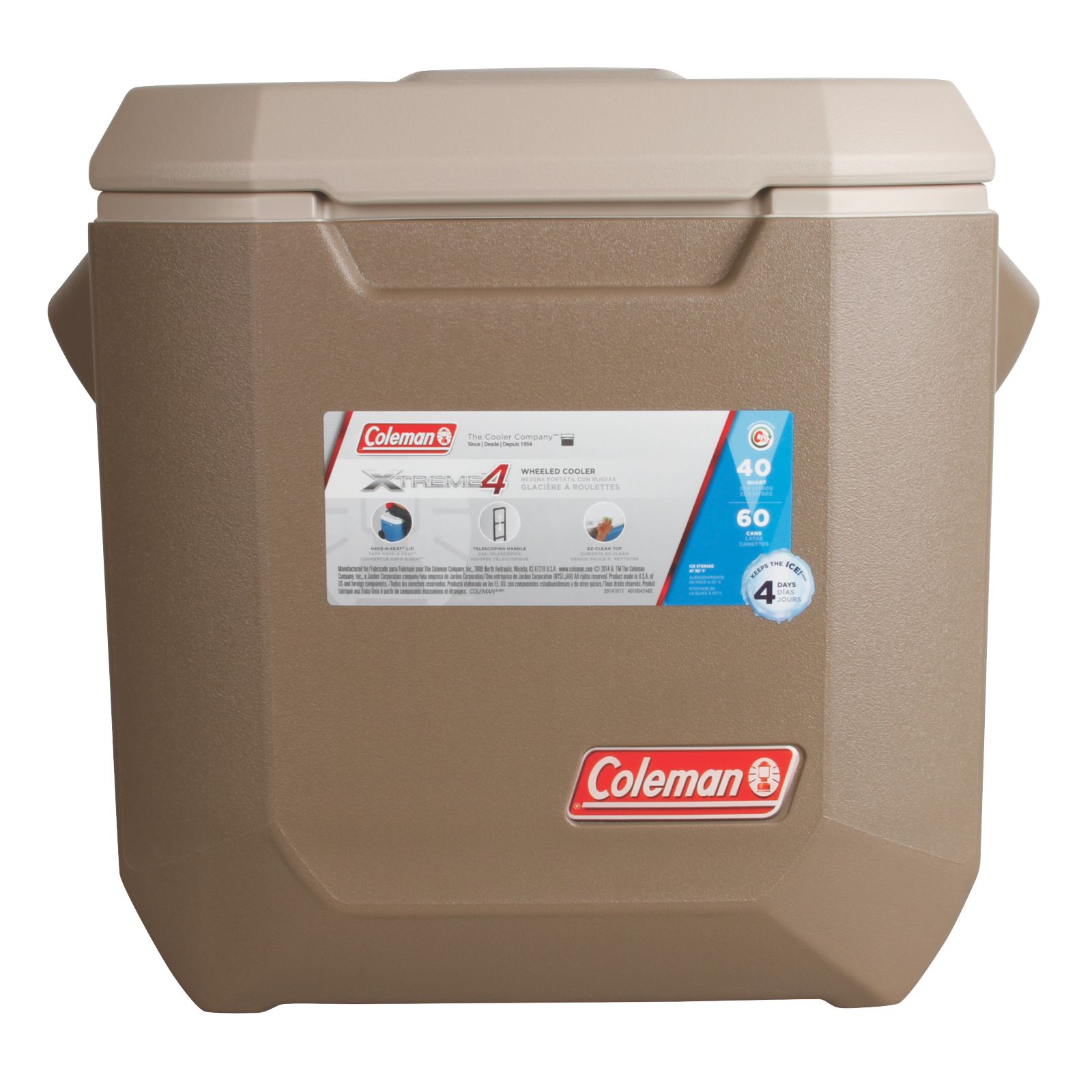 Coleman 40 qt. WheelExtreme Cooler - Tan