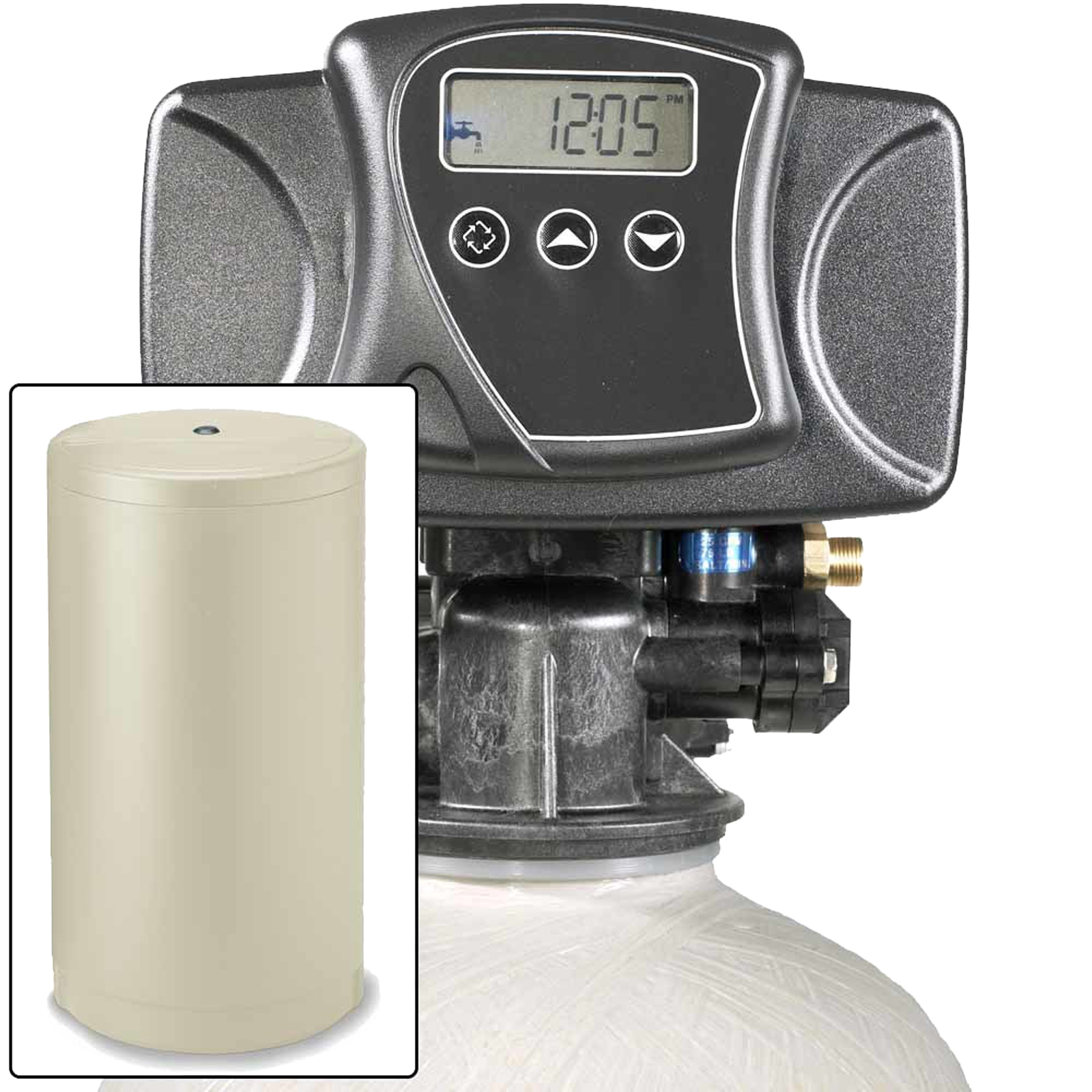 Abundant Flow Water Systems ADIB004LYN6CU IRONPRO2-32 32000 Grain Combination Water Softener Iron Filter Fleck 5600SXT Digital M