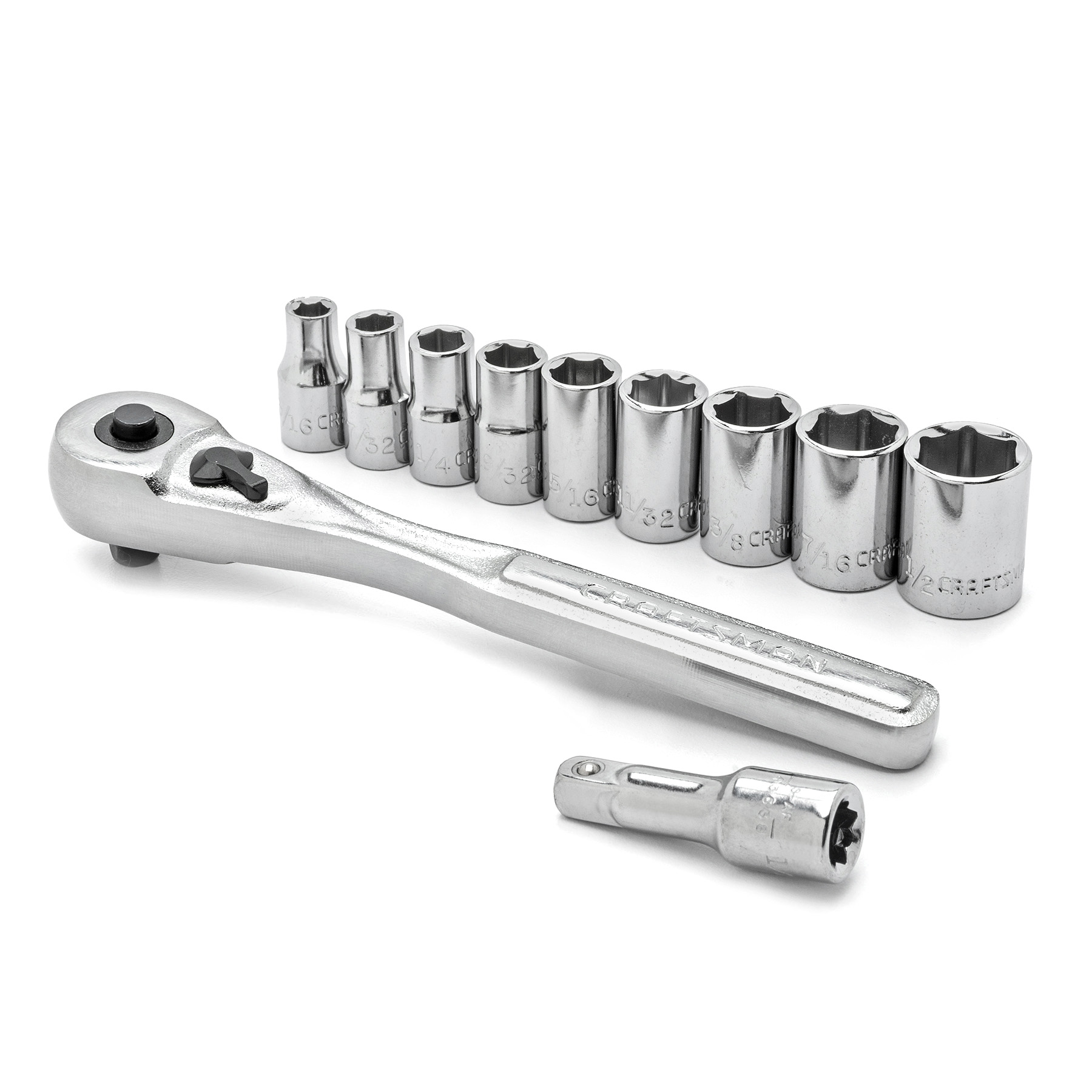 Craftsman 11-Piece 1/4-in Drive Socket Wrench Set - Standard (SAE)