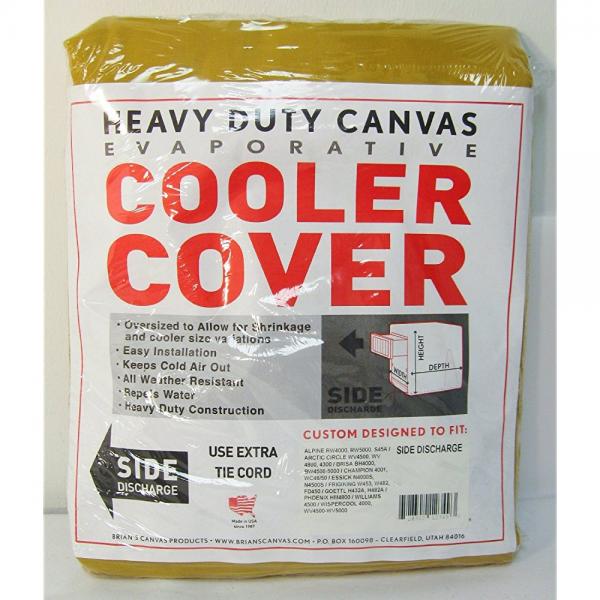 Brian's Canvas Products A009AX2FQK 38 in. x 38 in. x 40 in. Evaporative Cooler Side Discharge Cover