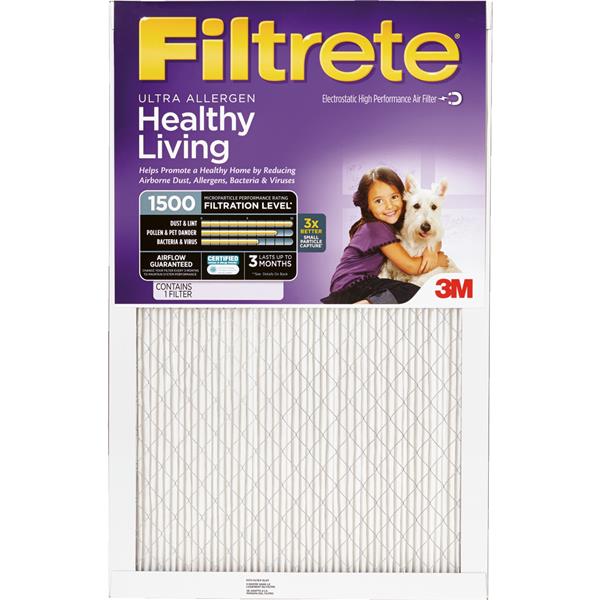 3M 2004DC-6Filtrete Furnace Filter, Ultra Allergen Reduction, 3-Month, Purple, 14x25x1-In., Must Purchase in Quantities of 6