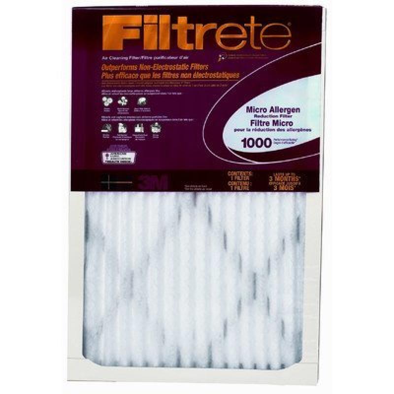 3M 9803DC-6Filtrete Allergen Defense Red Micro Air Furnace Filter, 20x25x1-In., Must Order in Quantities of 6