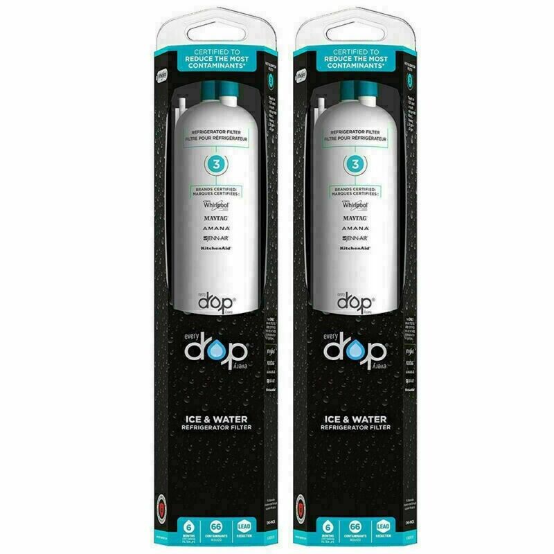 EveryDrop EDR3RXD1 Refrigerator Ice & Water Filter 3 - 2 Pack