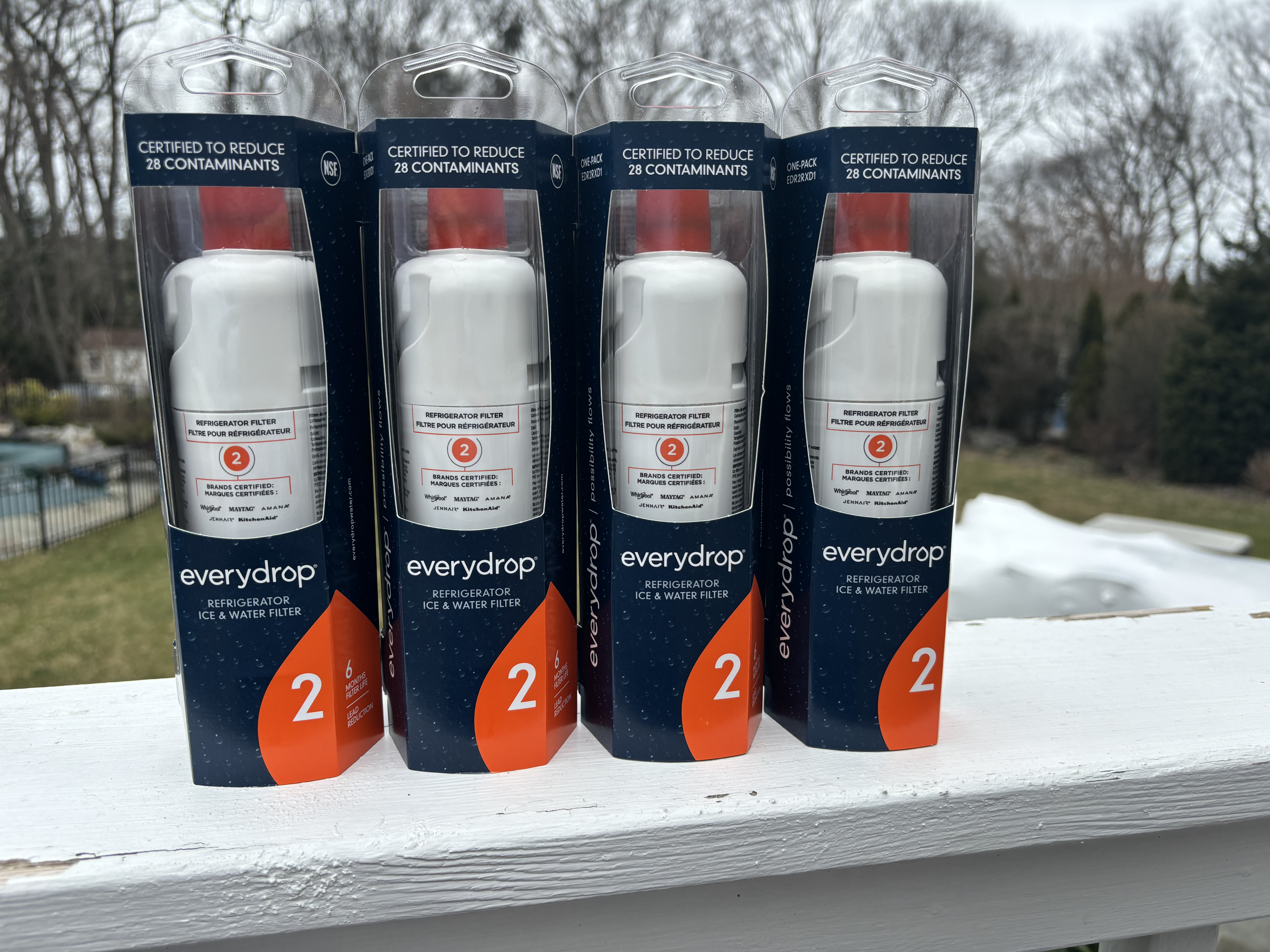 Whirlpool EveryDrop by Whirlpool EDR2RXD1 Refrigerator Ice & Water Filter 4 PACK