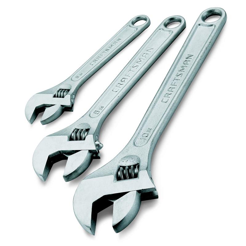 Craftsman 3-Piece Adjustable Wrench Set