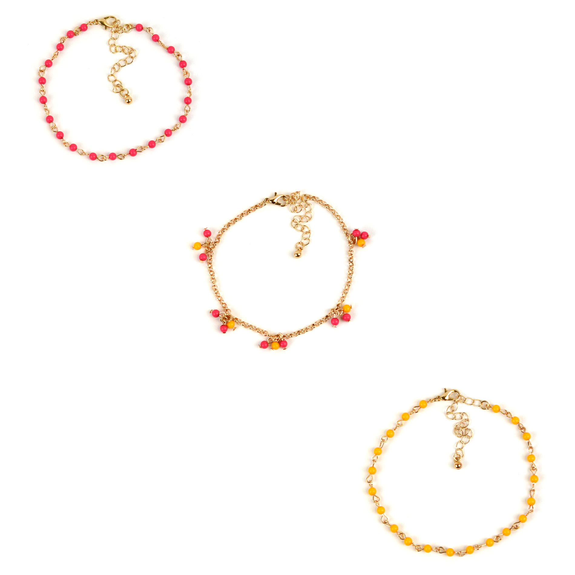 Attention 3 Assorted Anklet Set