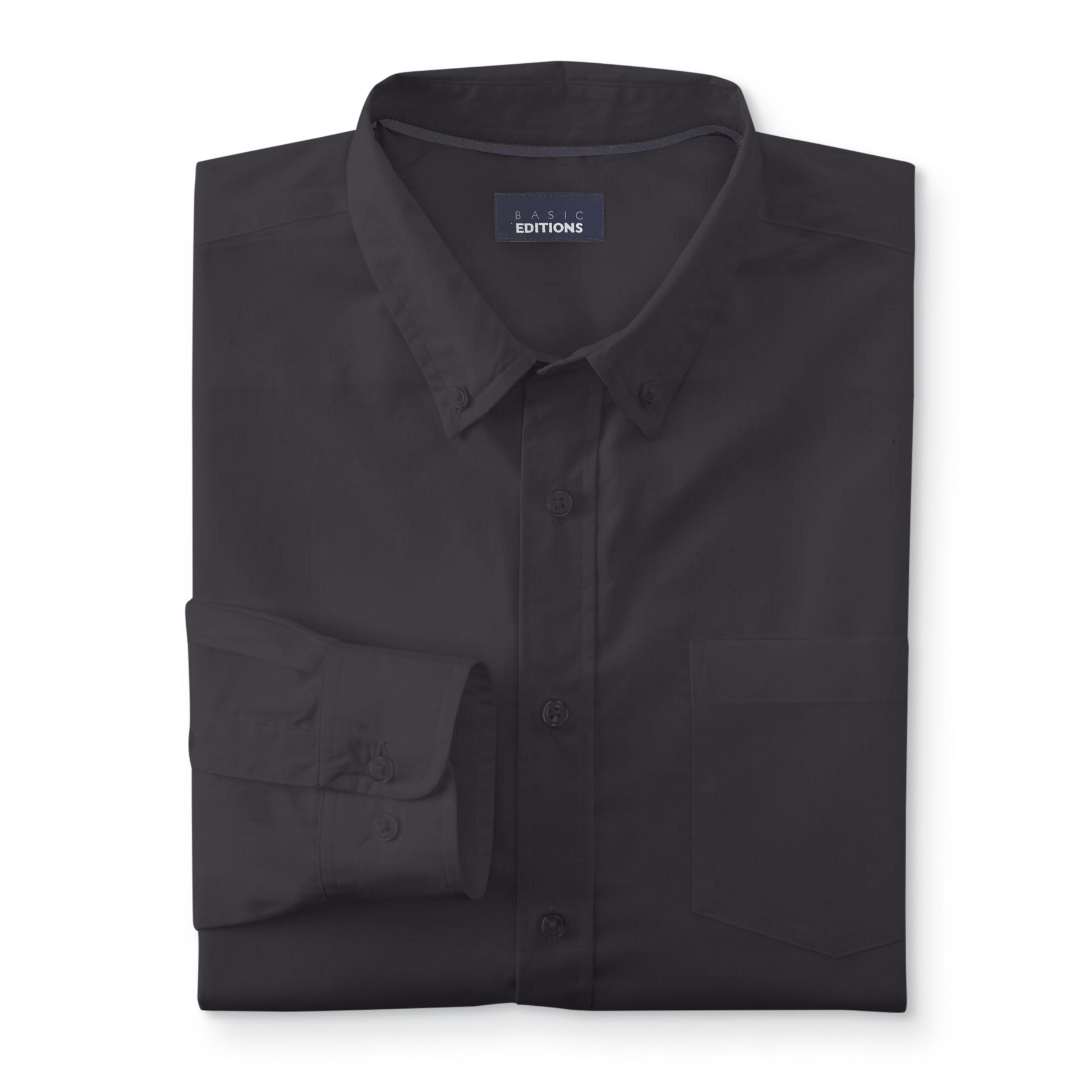 Basic Editions Men's Big & Tall Easy-Care Dress Shirt