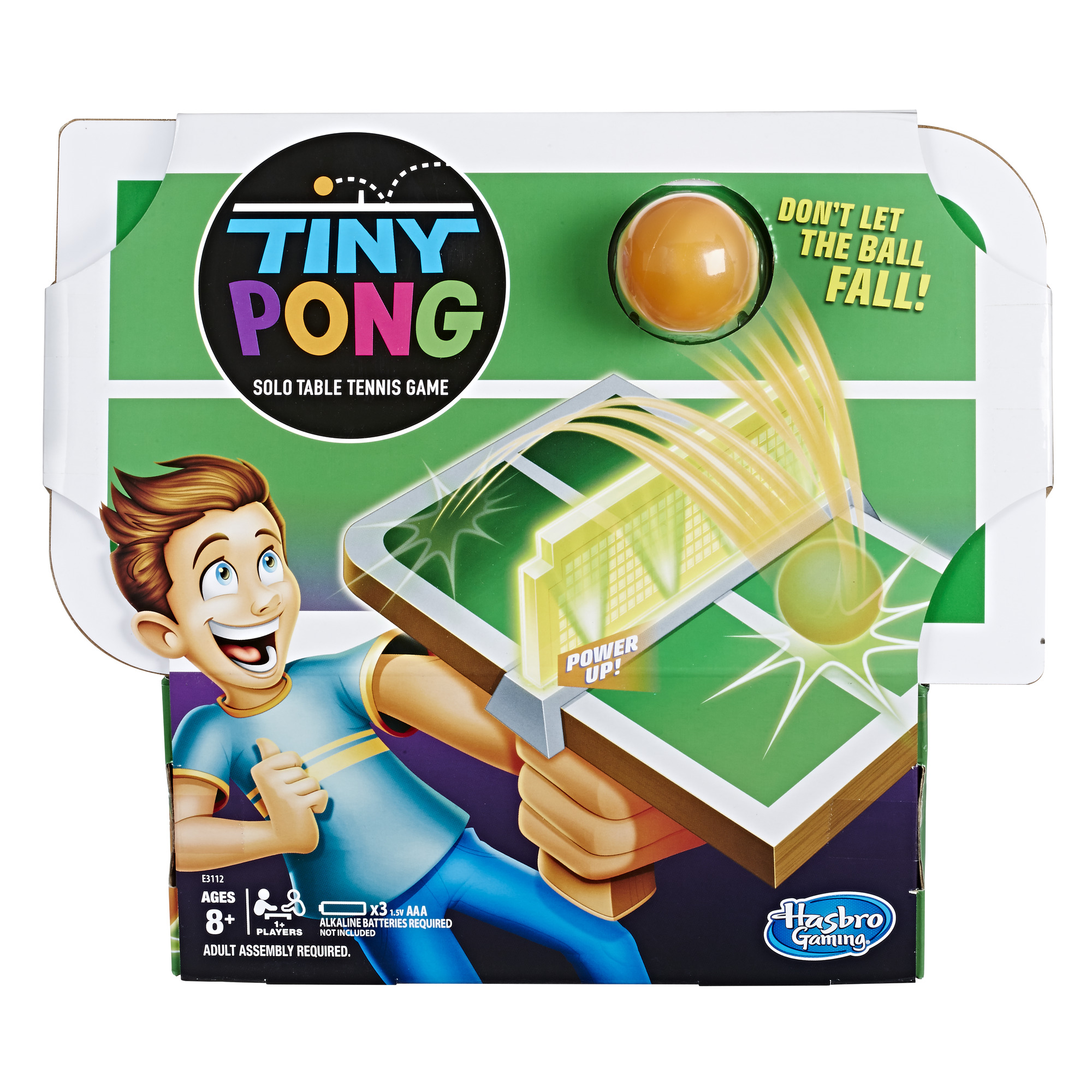 Hasbro Tiny Pong Solo Table Tennis Kids Electronic Handheld Game