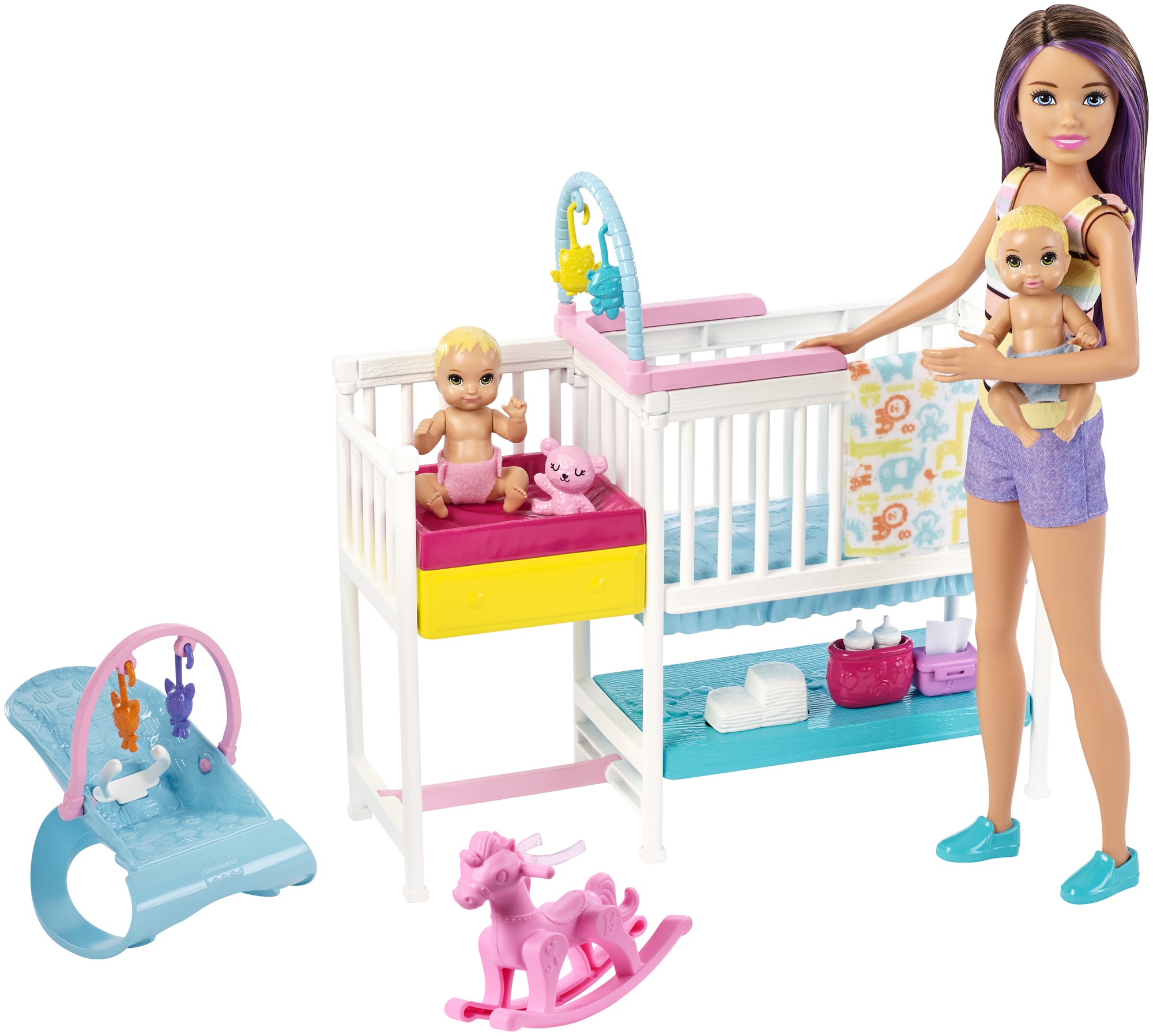 Mattel Barbie Nursery Playset with Skipper