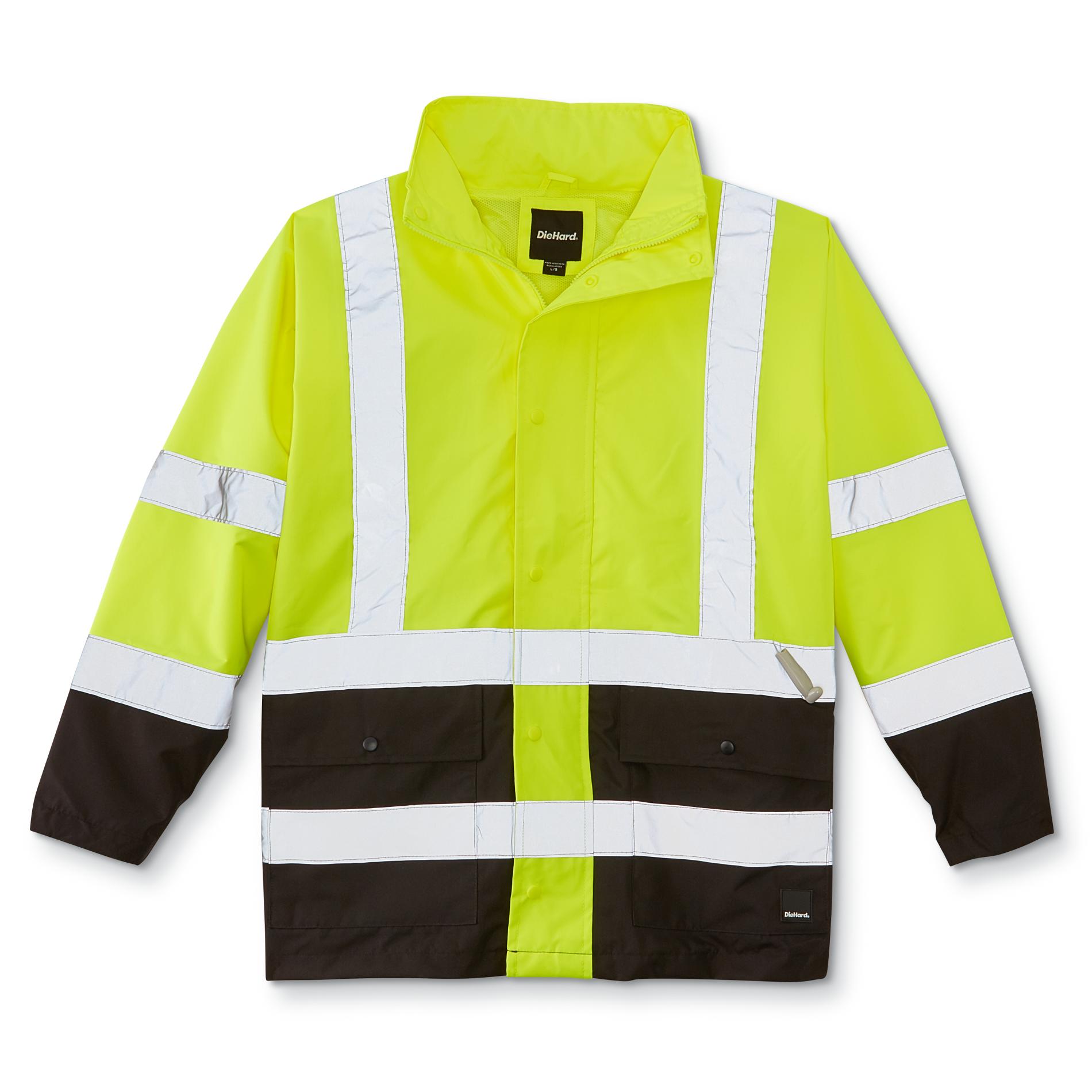 DieHard Men's High Visibility Rain Jacket