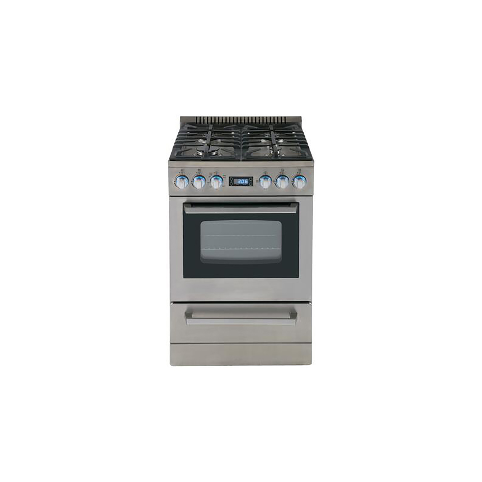 Avanti DGR24P3S Elite 24" Freestanding Gas Range - Stainless Steel