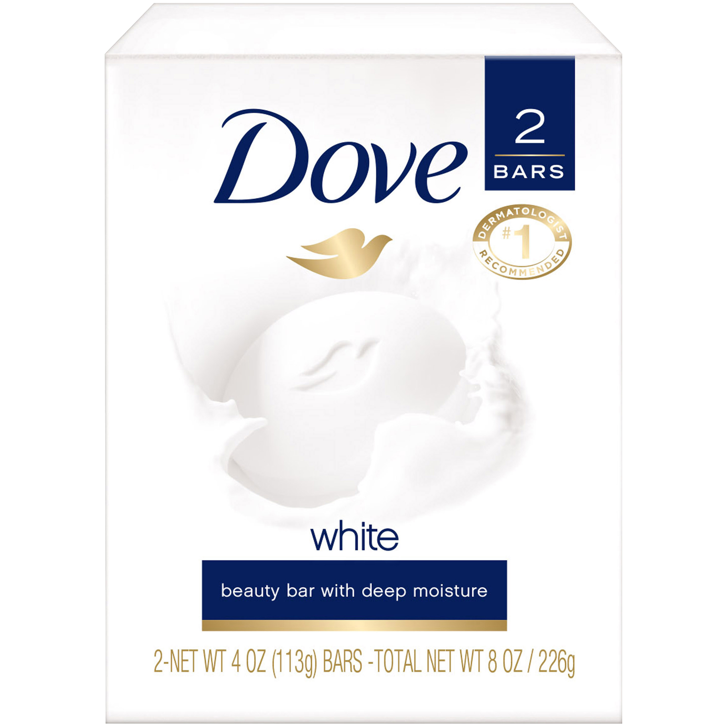 Dove Beauty Bars, White, 2 - 4.25 oz (120 g) bars [8.5 oz (240 g)]