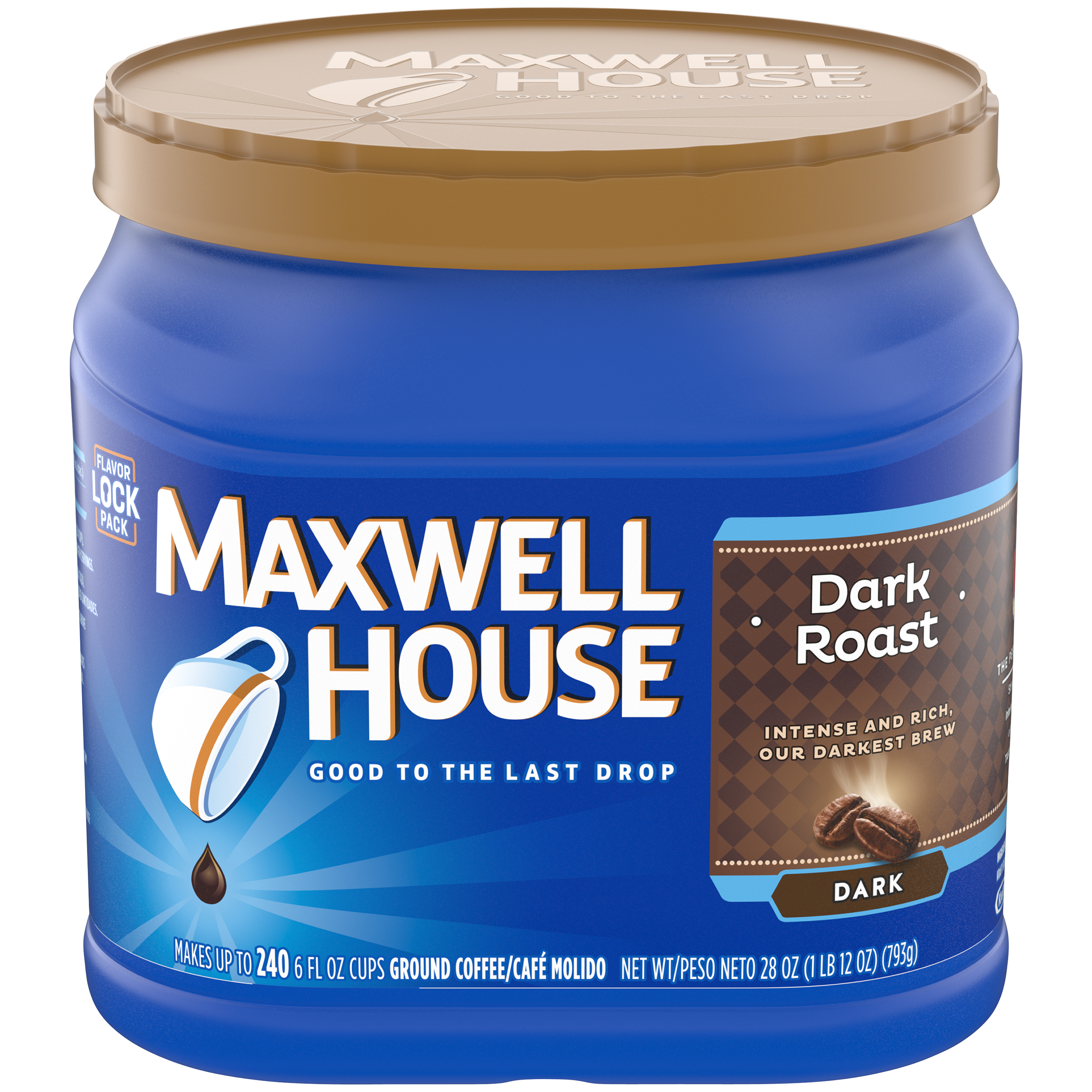 Maxwell House Ground Coffee, Dark Roast, 28 oz