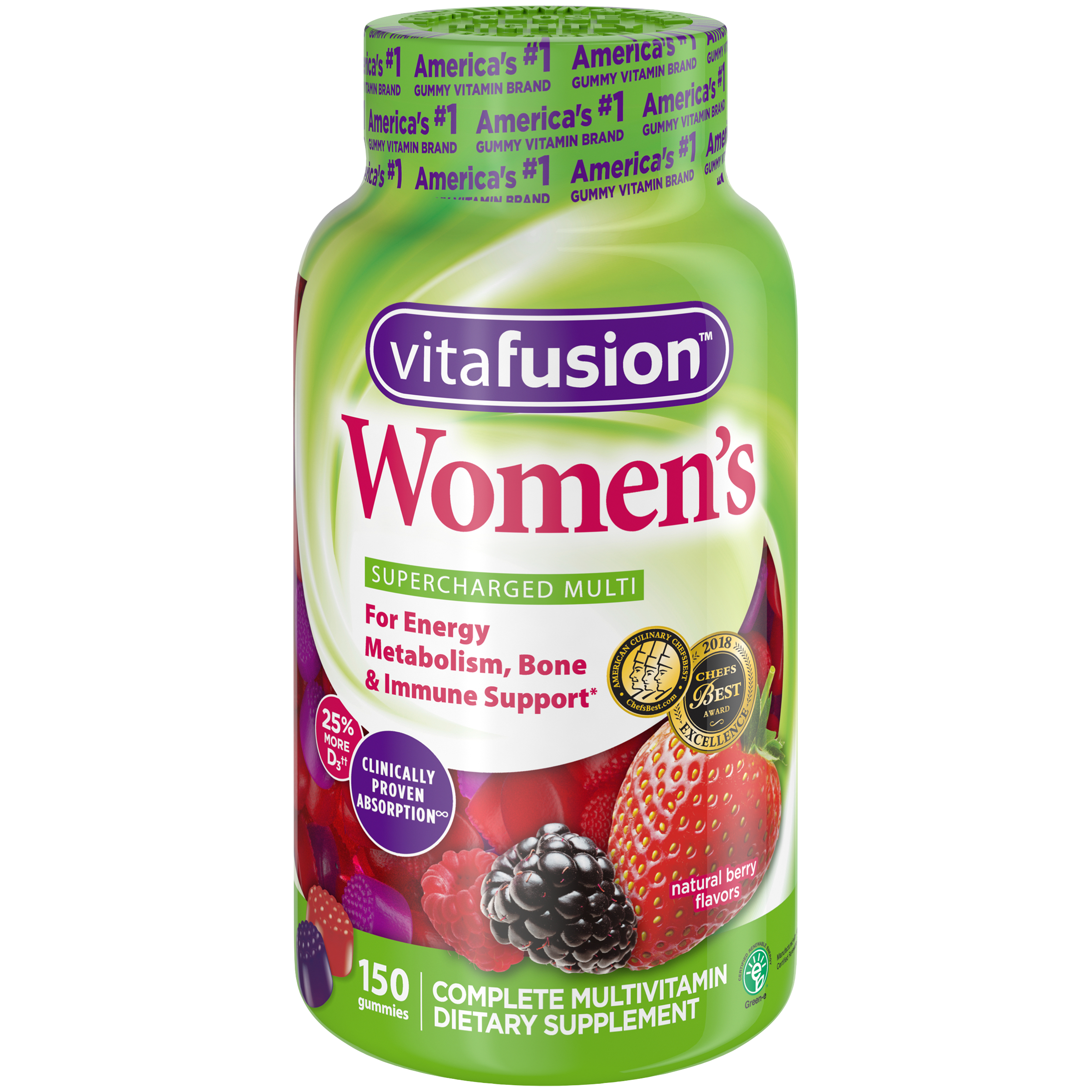 Church & Dwight Vitafusion Women’s Berry Flavor Supercharged Multi Gummies