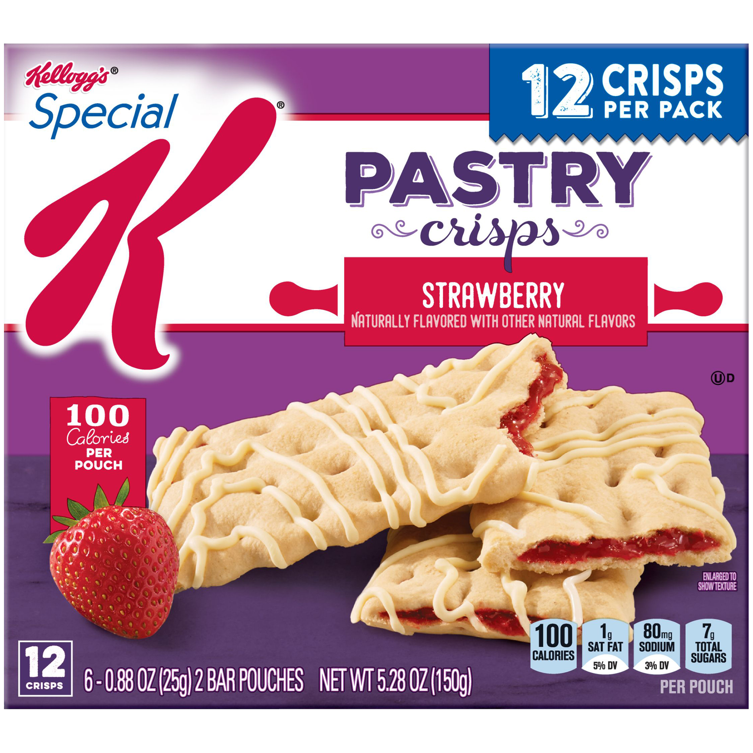 Kellogg's ® Special K® Strawberry Pastry Crisps, 6-2 ct Pouches