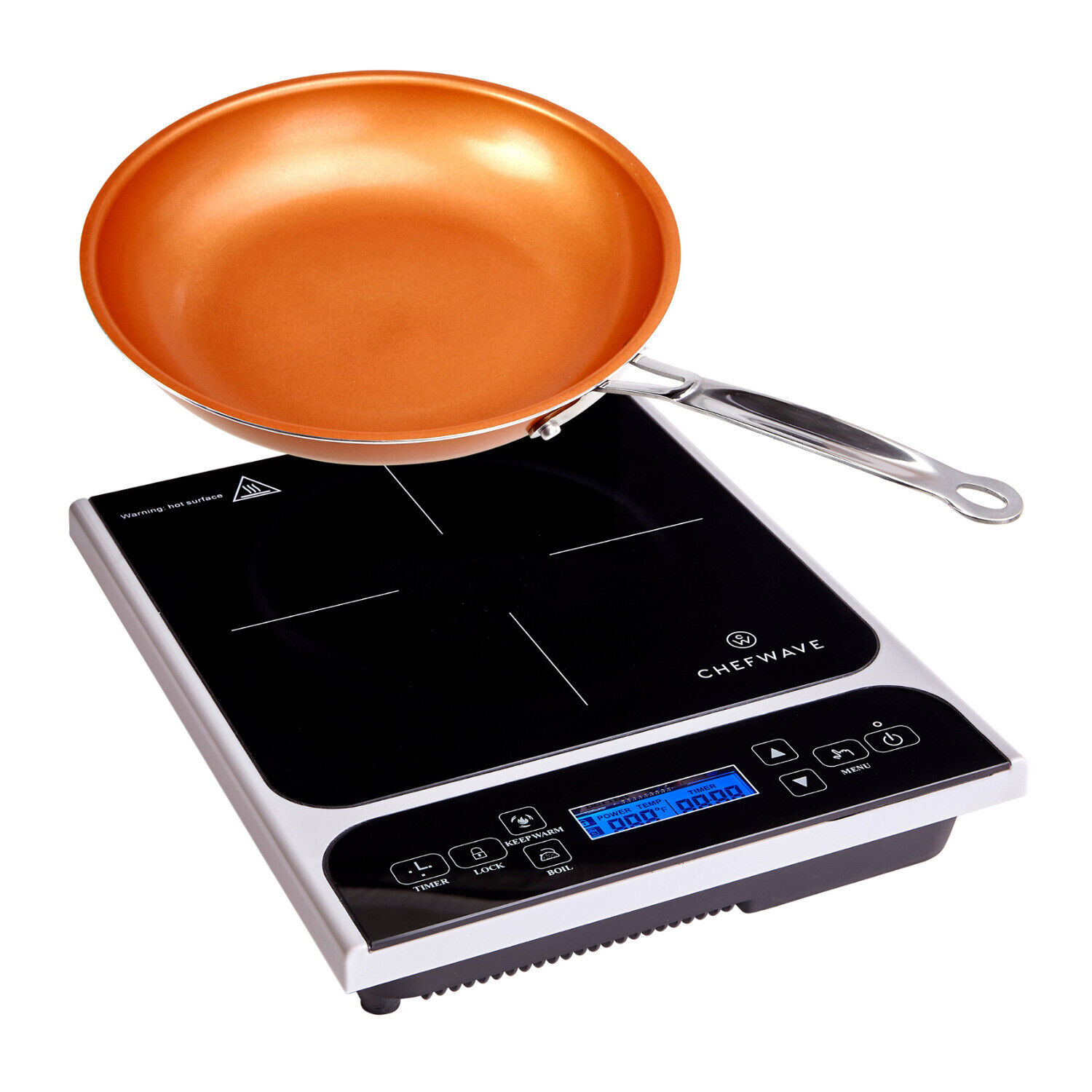 Great Choice Products Lcd 1800W Portable Induction Cooktop Bundle