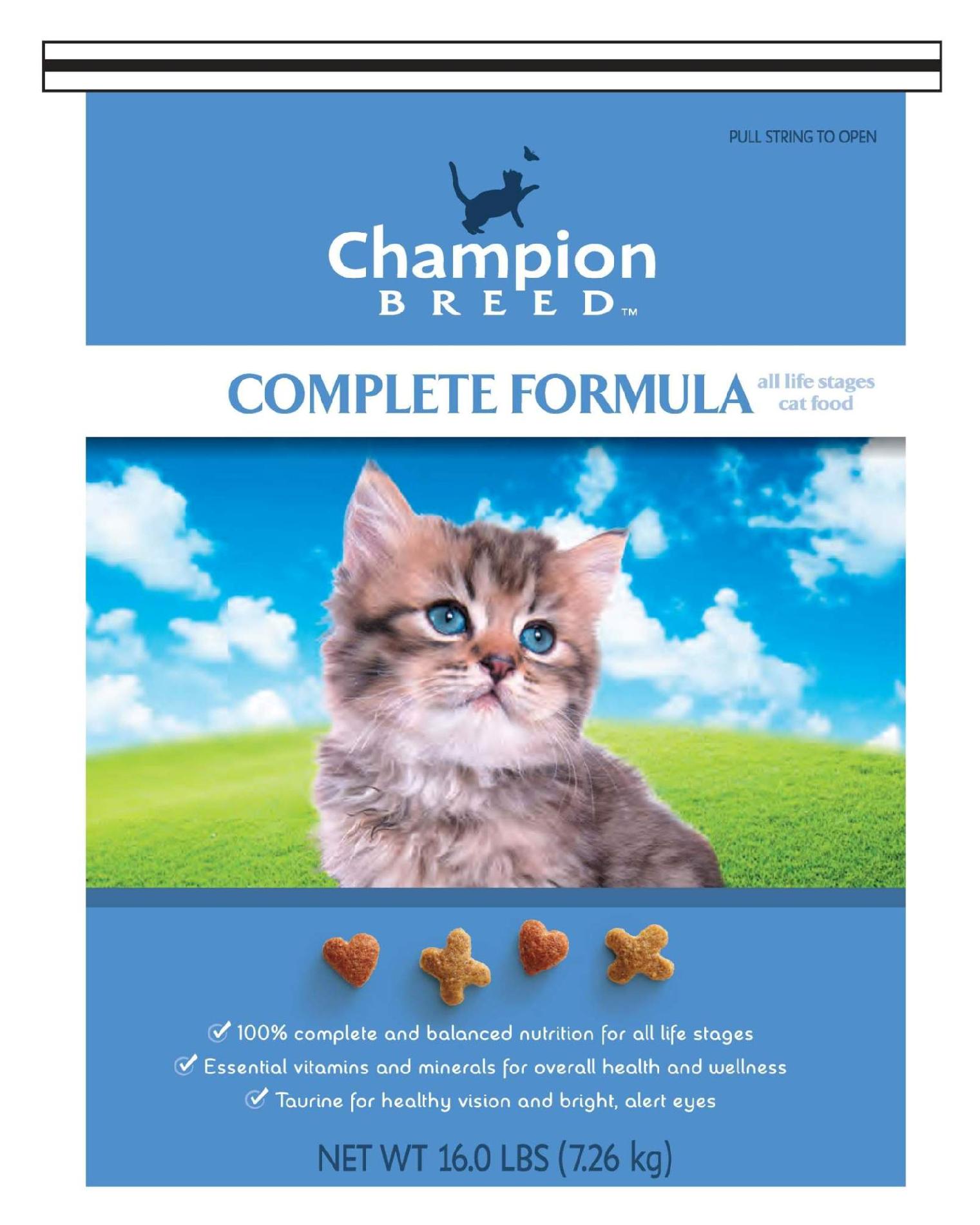 Champion Breed Complete FormulaCat Food16.0 lbs