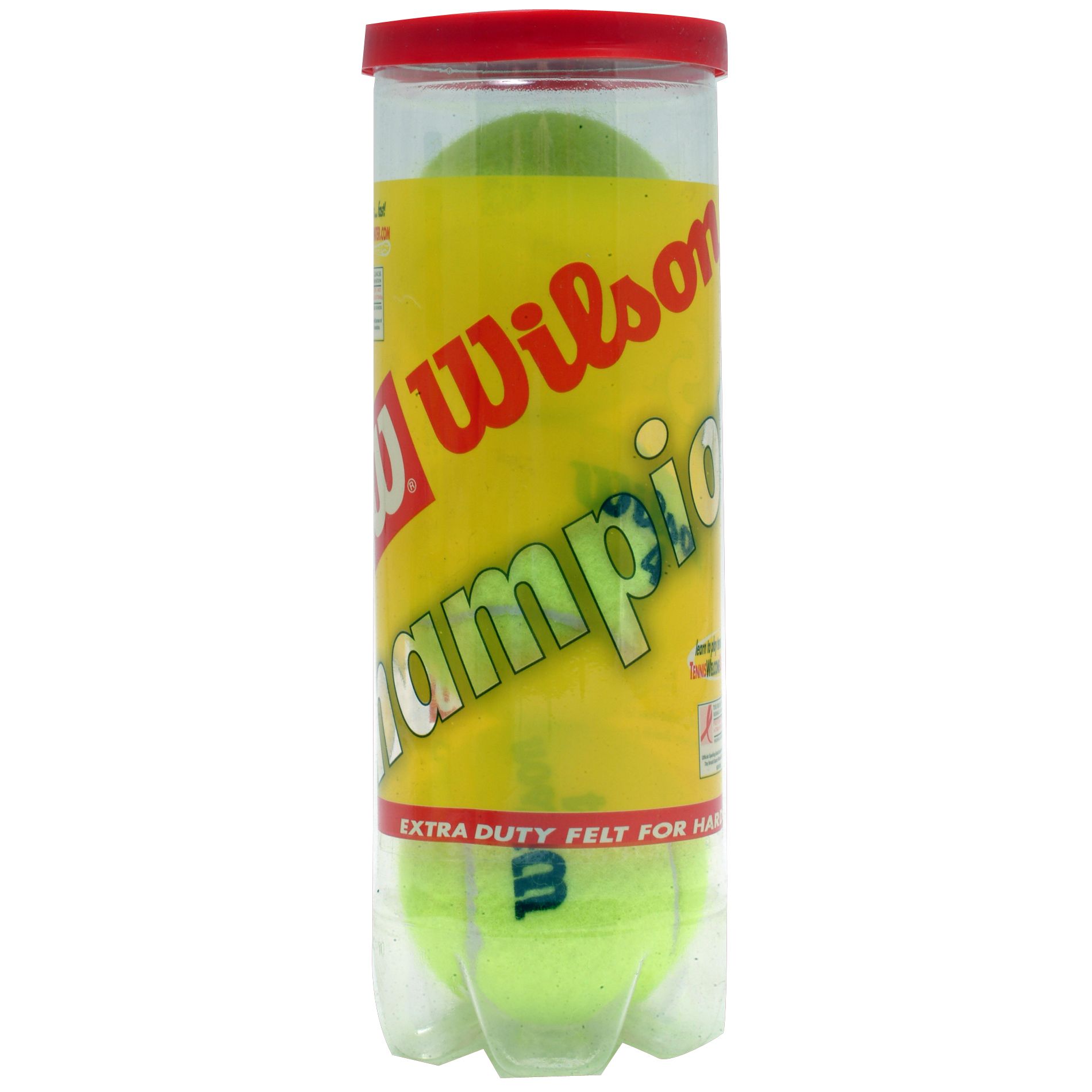 Wilson Championship Extra Duty Tennis Balls 3 Ball Tube