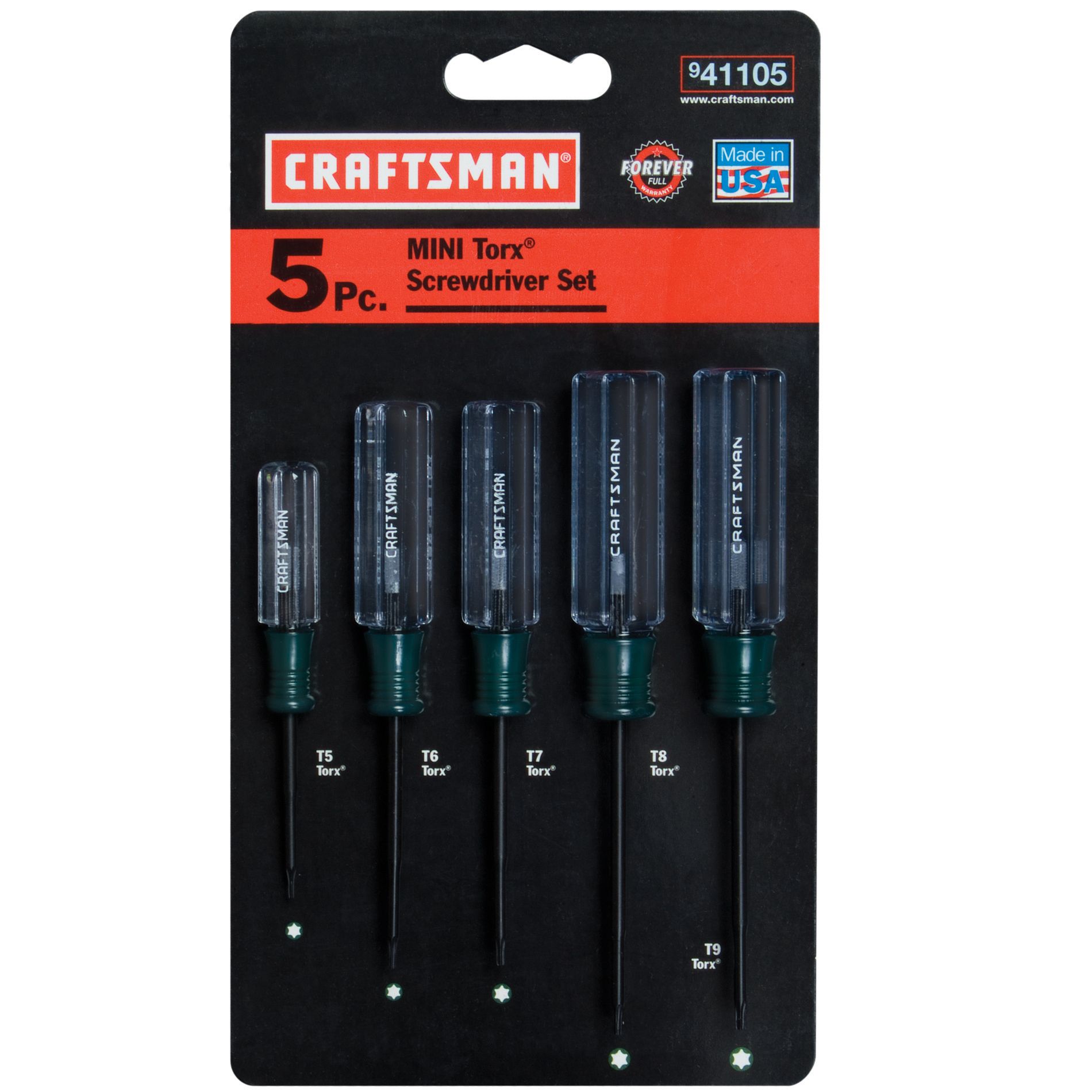 Craftsman 5 pc. Mini Torx Screwdriver Set