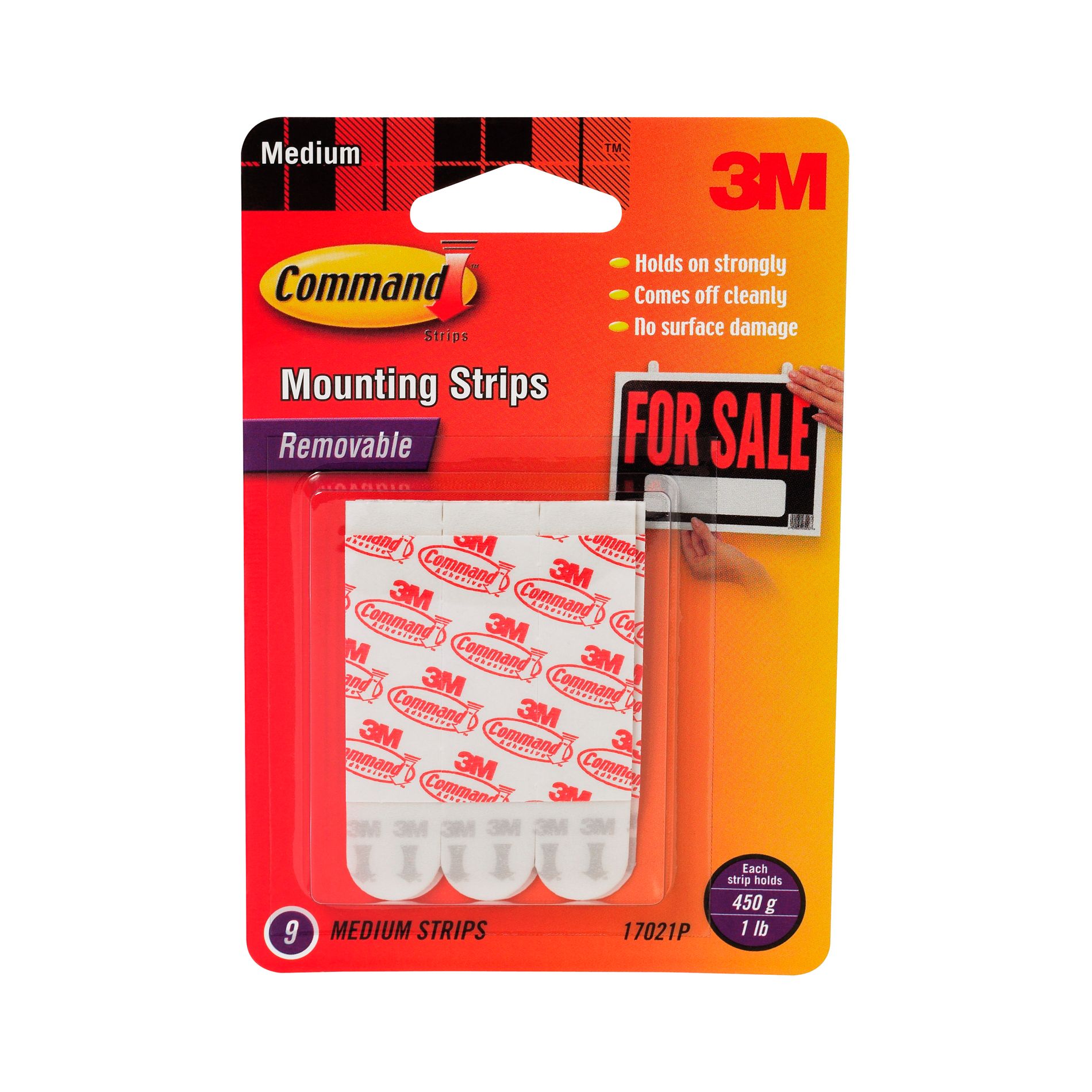 CommandTM 9 pc. Medium Mounting Refill Strips