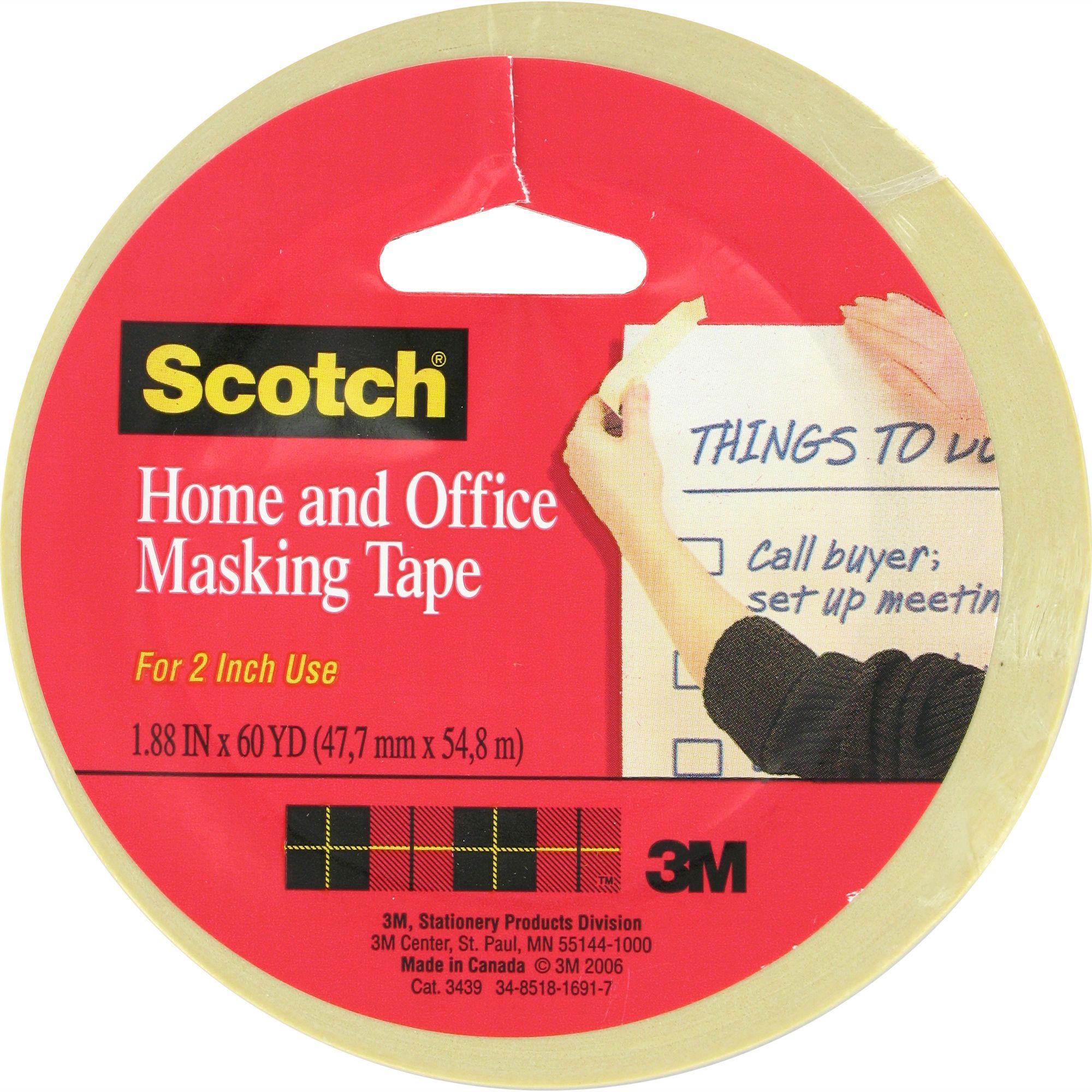 Scotchgard 3439 Masking Tape 2X60 Yds