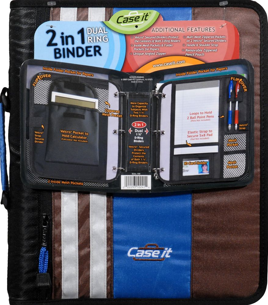 Case It 2 In 1 Dual Ring Binder 1.5 Inch