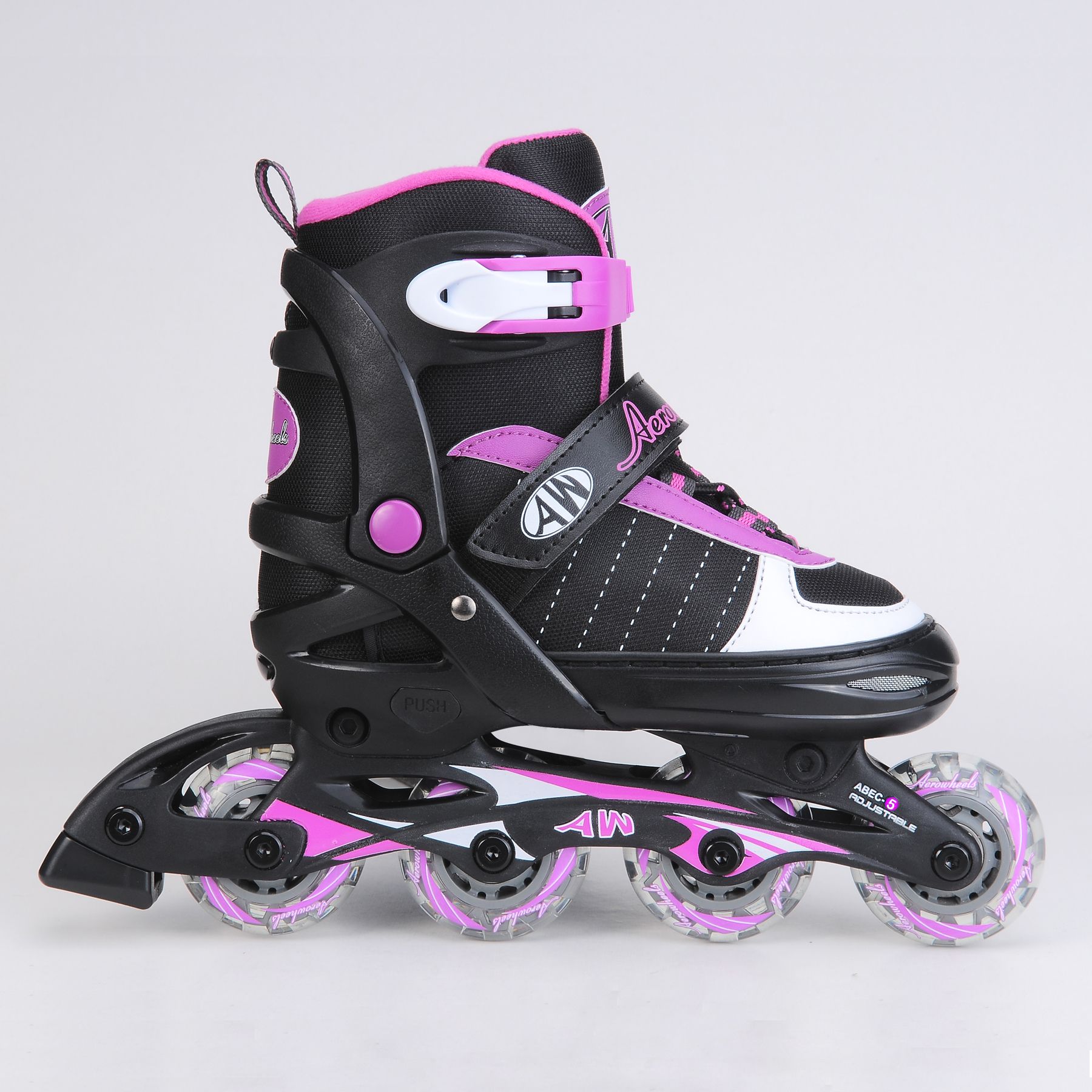 Aerowheels Girls Inline Skates - Sizes 1-4