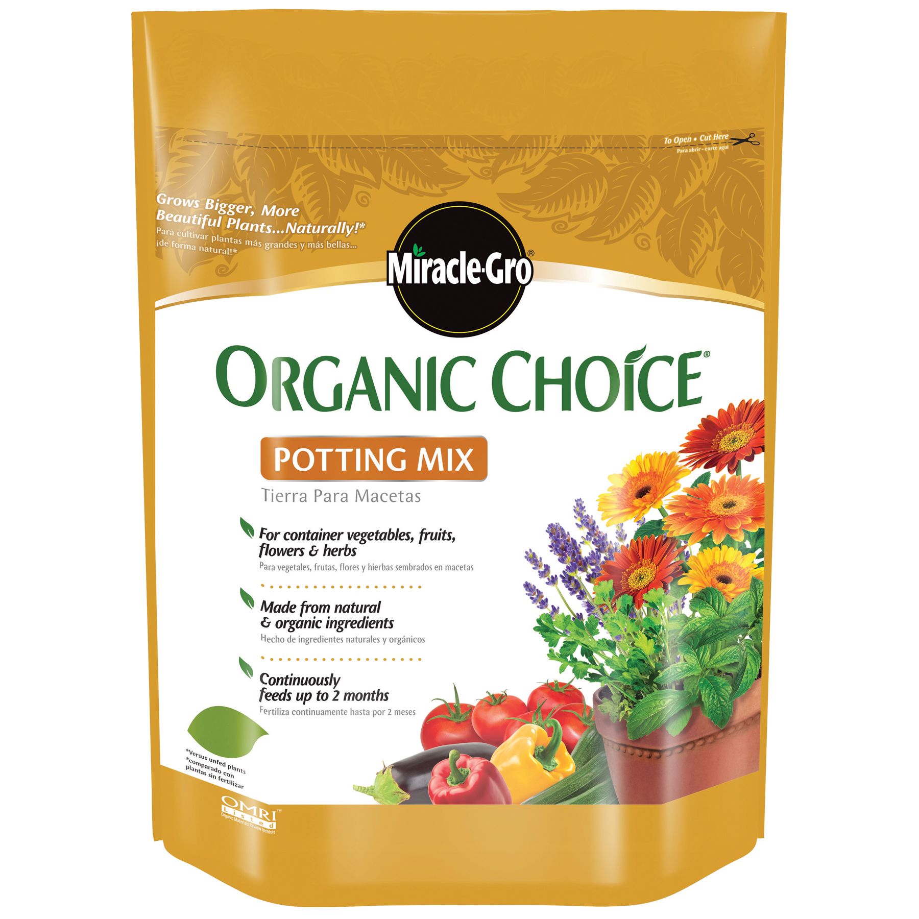 Miracle Grow 72978510 Organic Choice® Potting Mix 8 qt.