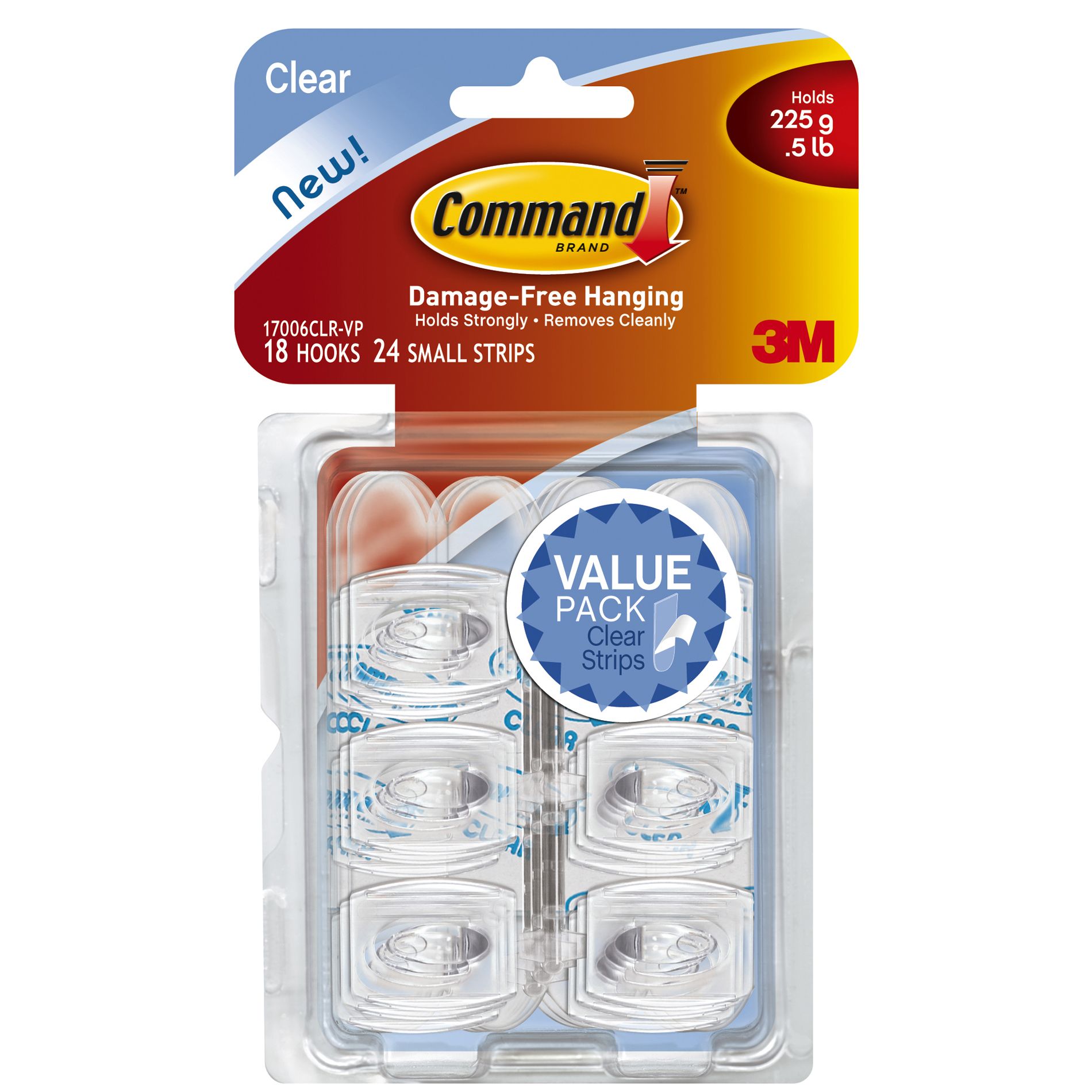 CommandTM Mini Hooks - Clear