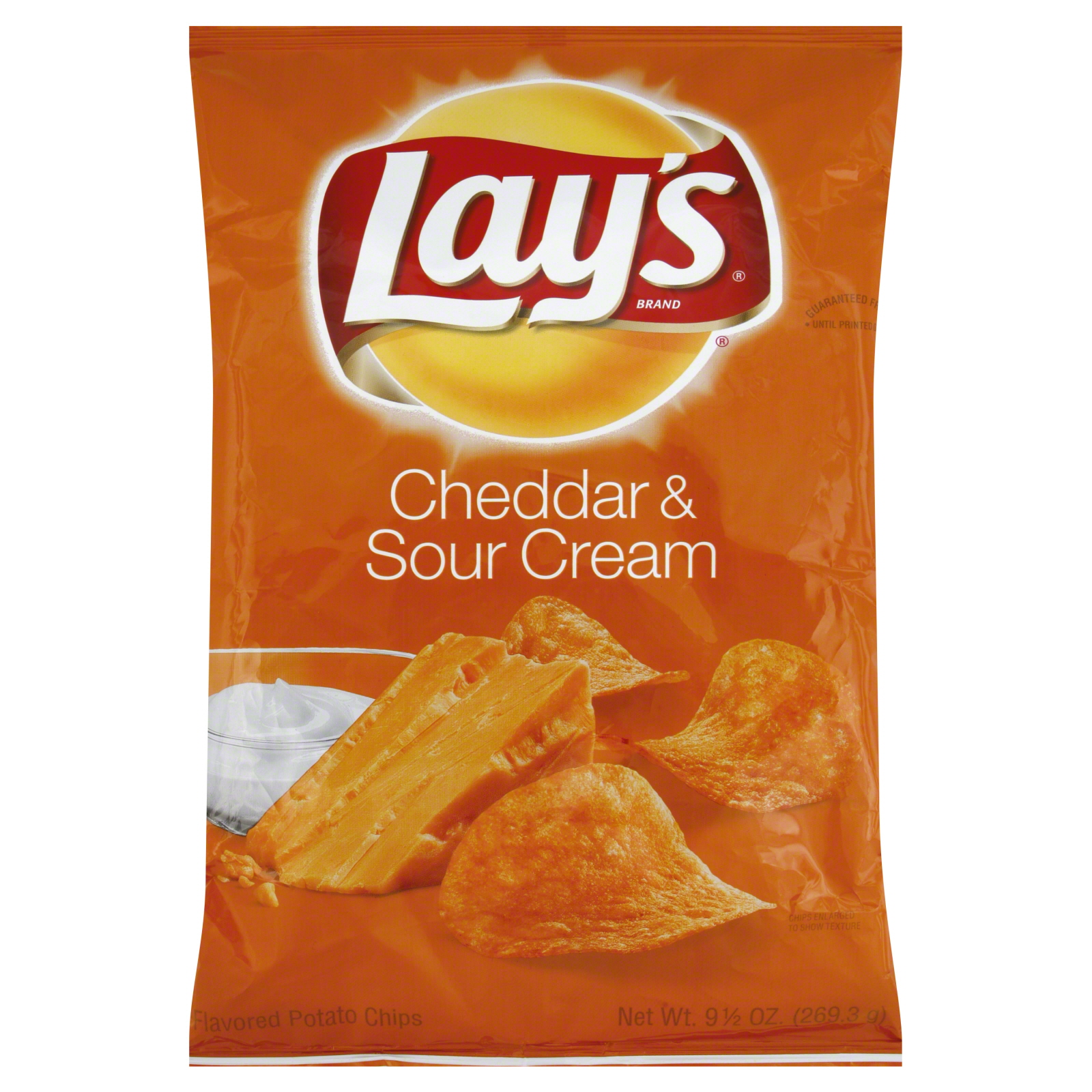 Lay's Cheddar & Sour Cream Flavored Potato Chips, 9.5 oz (269.3 g)