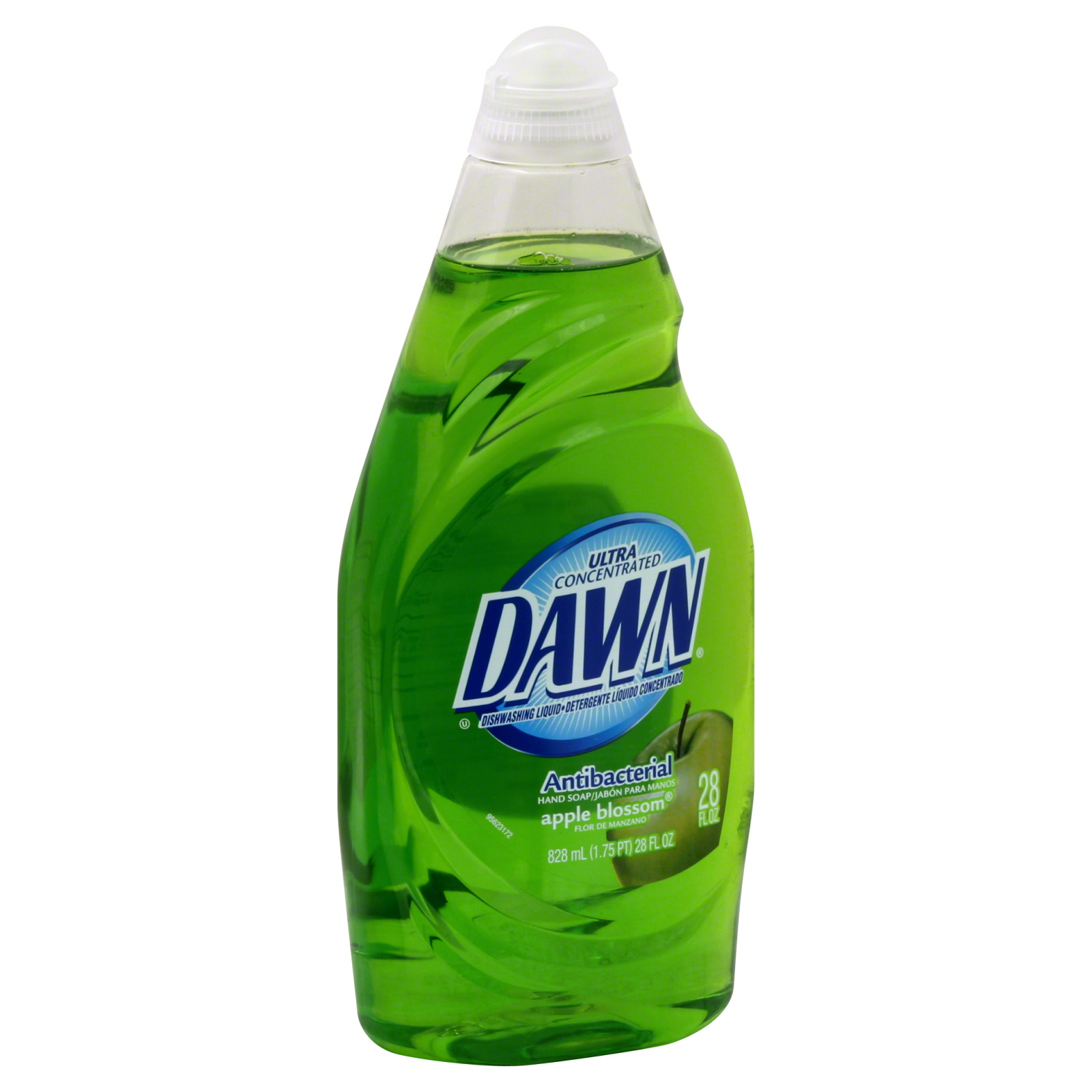 Dawn Dishwashing Liquid/Antibacterial Hand Soap, Apple Blossom, 28 fl oz (1.75 pt) 28 fl oz