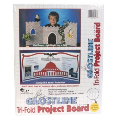 Carolina Pad 25894411 Ghostline Tri-Fold Project Board, Size 14 x 33 inch, 1 each