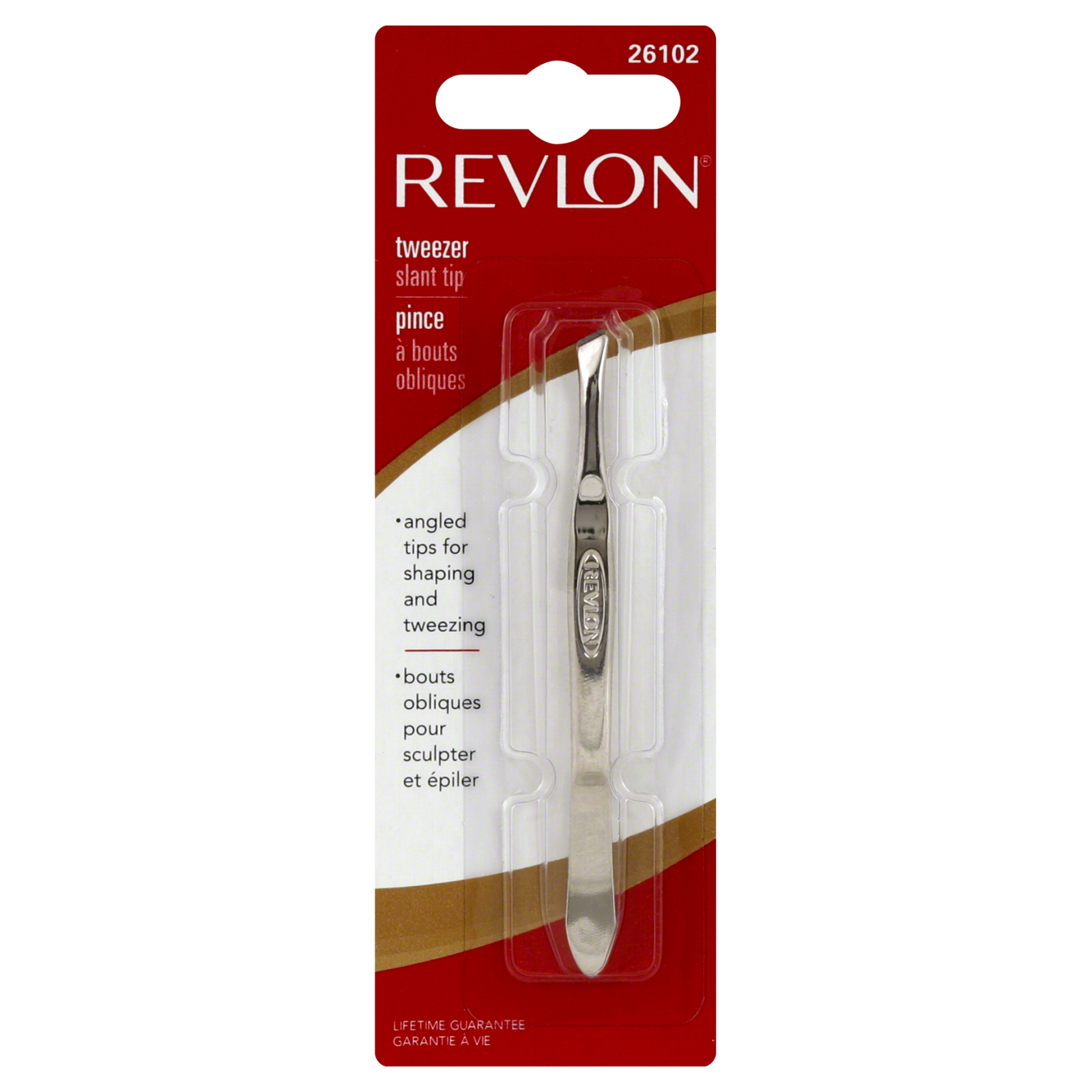 Revlon Tweezer, Slant Tip, 1 tweezer