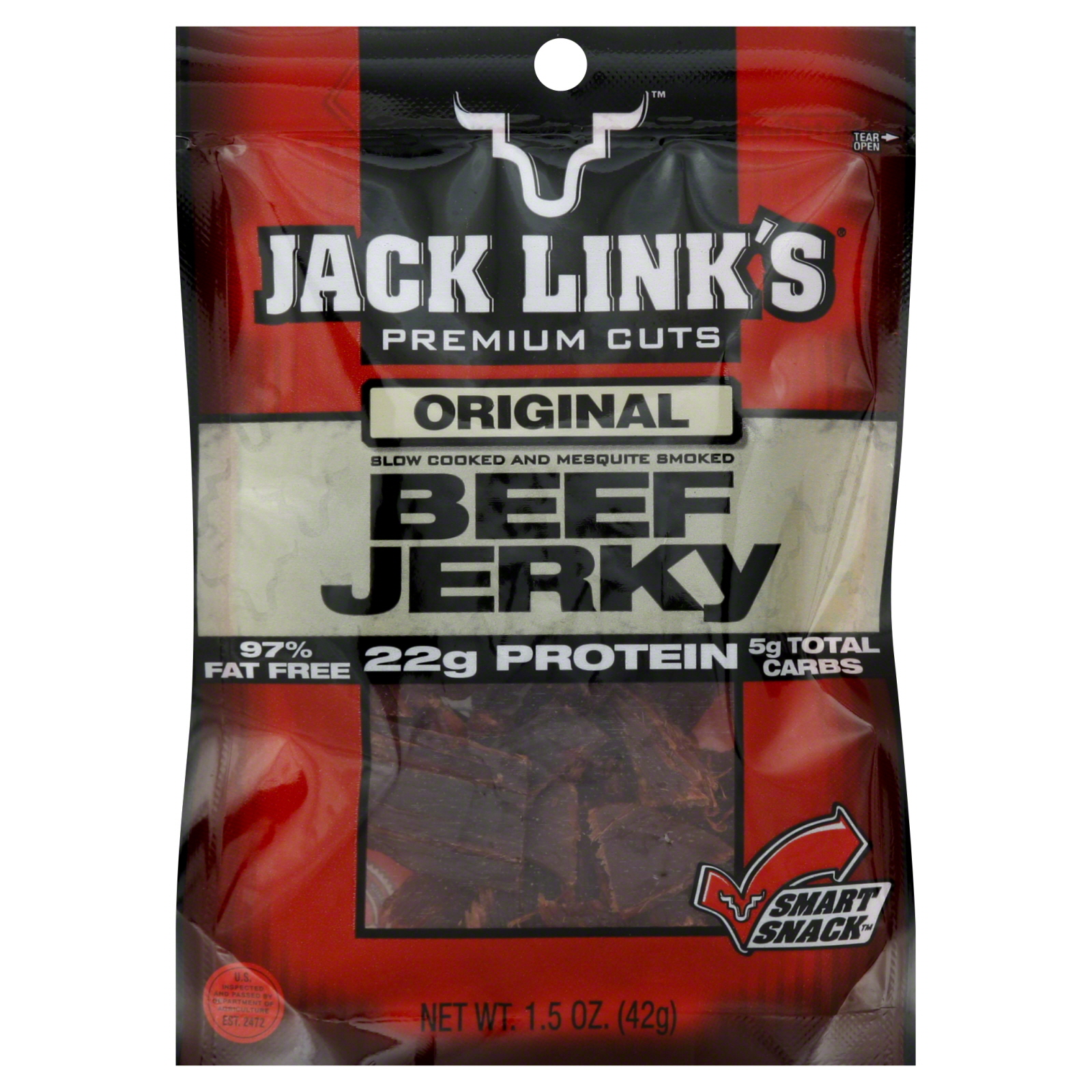 Jack Link'sPremium Cuts Beef Jerky, Original, 1.5 oz (42 g)