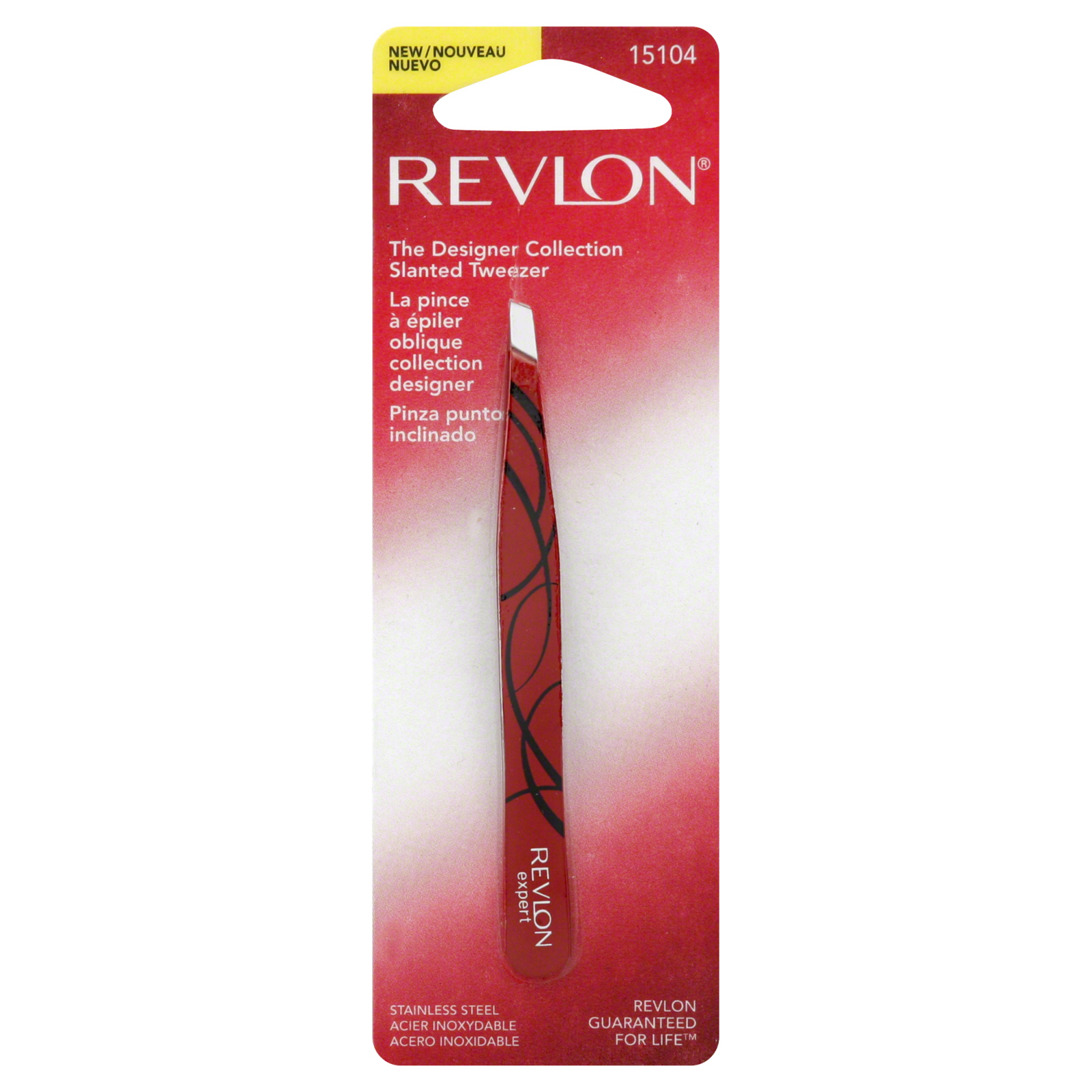 Revlon Tweezer, Slanted, The Designer Collection, 1 tweezer