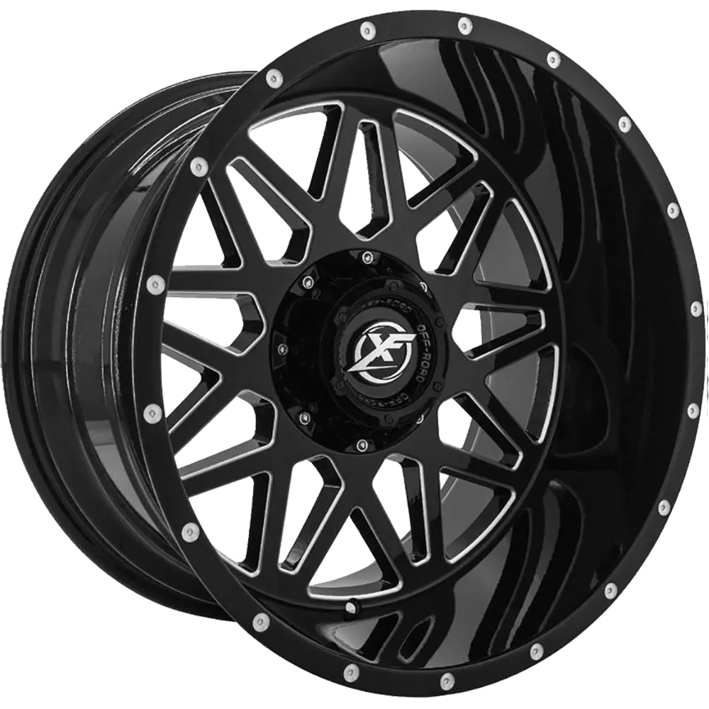 XF Offroad 4 Wheels 24" XF-211 24x14 5x127/5x139.7 Black -76ET (XF-211241451271397-76GBML)