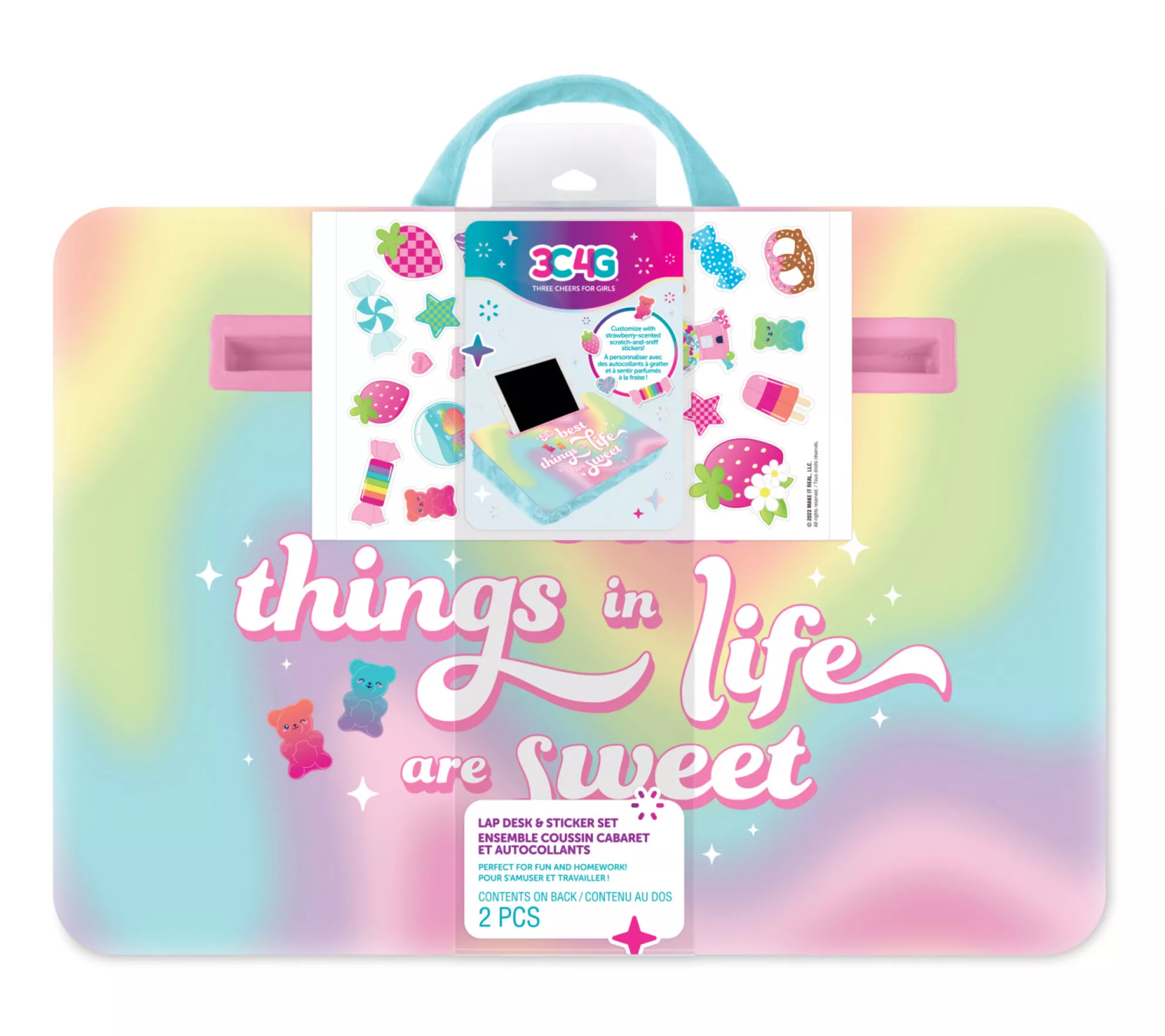 3C4G Life Is Sweet Lap Desk & Sticker Set