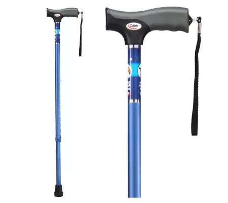 Carex Soft Grip Cane-Blue