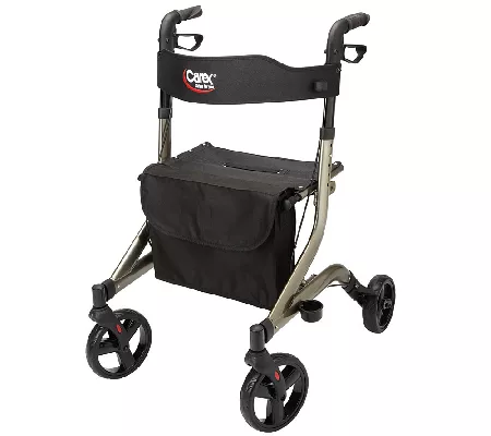 Carex CrossTour Side Folding Rolling Walker Rollator