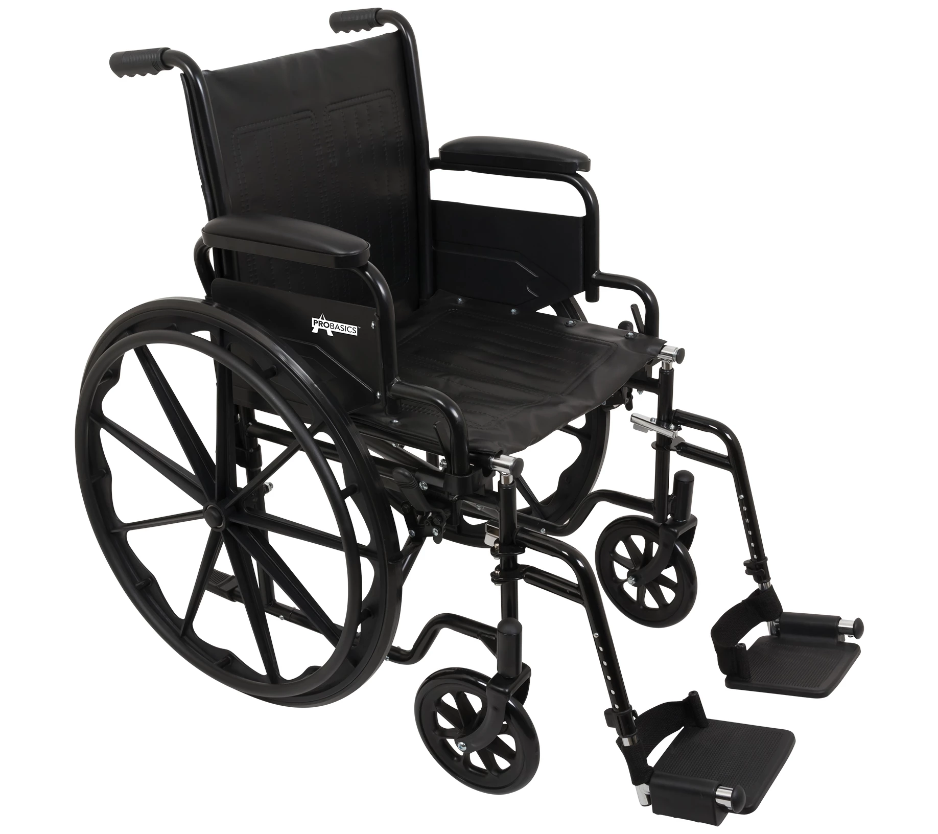 Carex ProBasics Wheelchair - Swing-Away Leg Rests 18x16 Seat