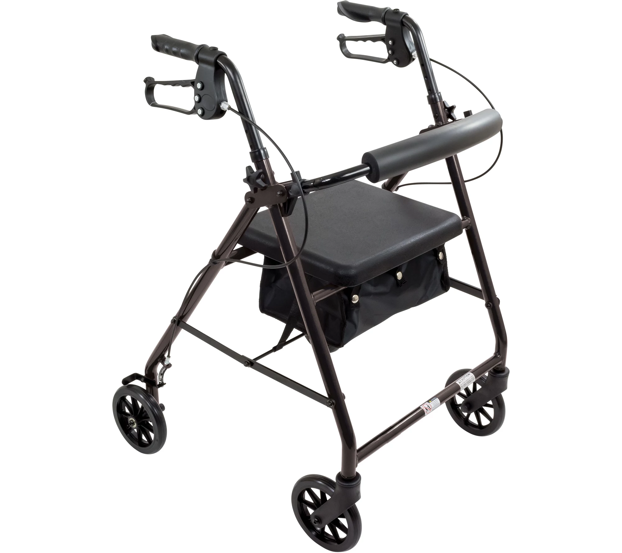 Carex ProBasics Aluminum Adjustable Rollator 6"Wheels & Pouch