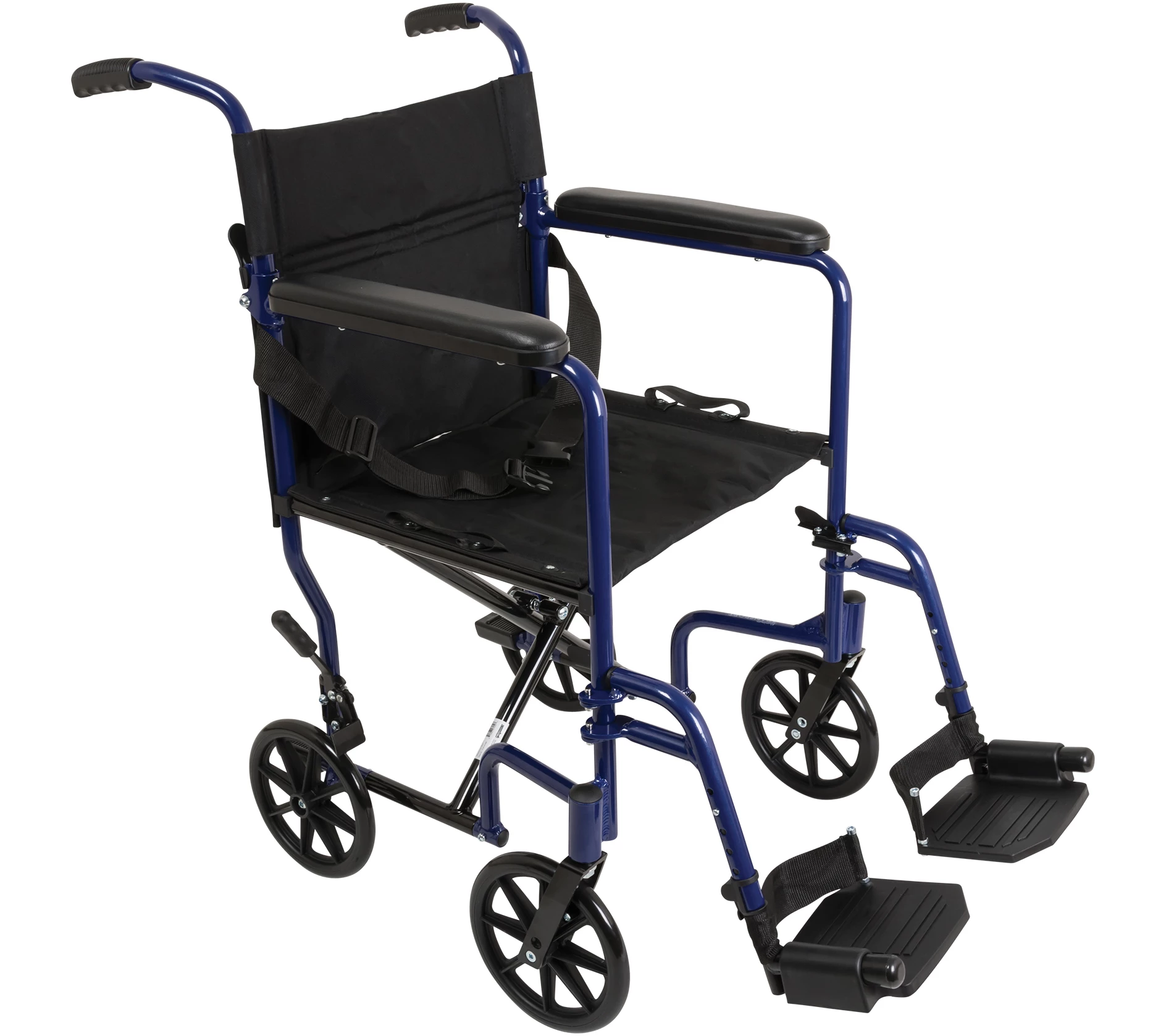 Carex ProBasics EZ Clean Folding Transport Chair with 19" Sea