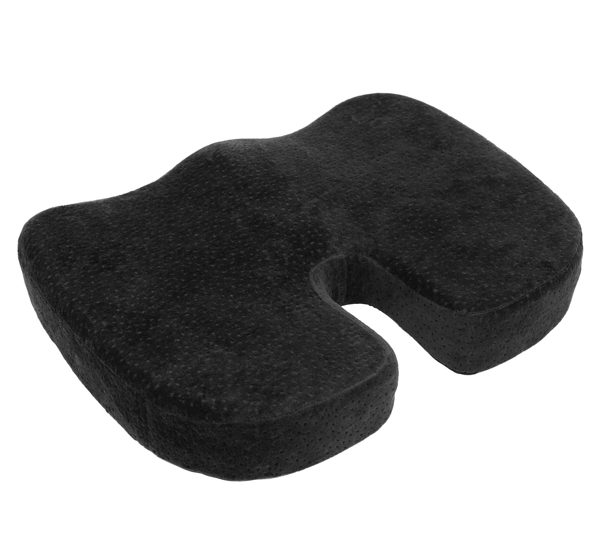 Aurora Black Memory Foam Coccyx Seat Cushion