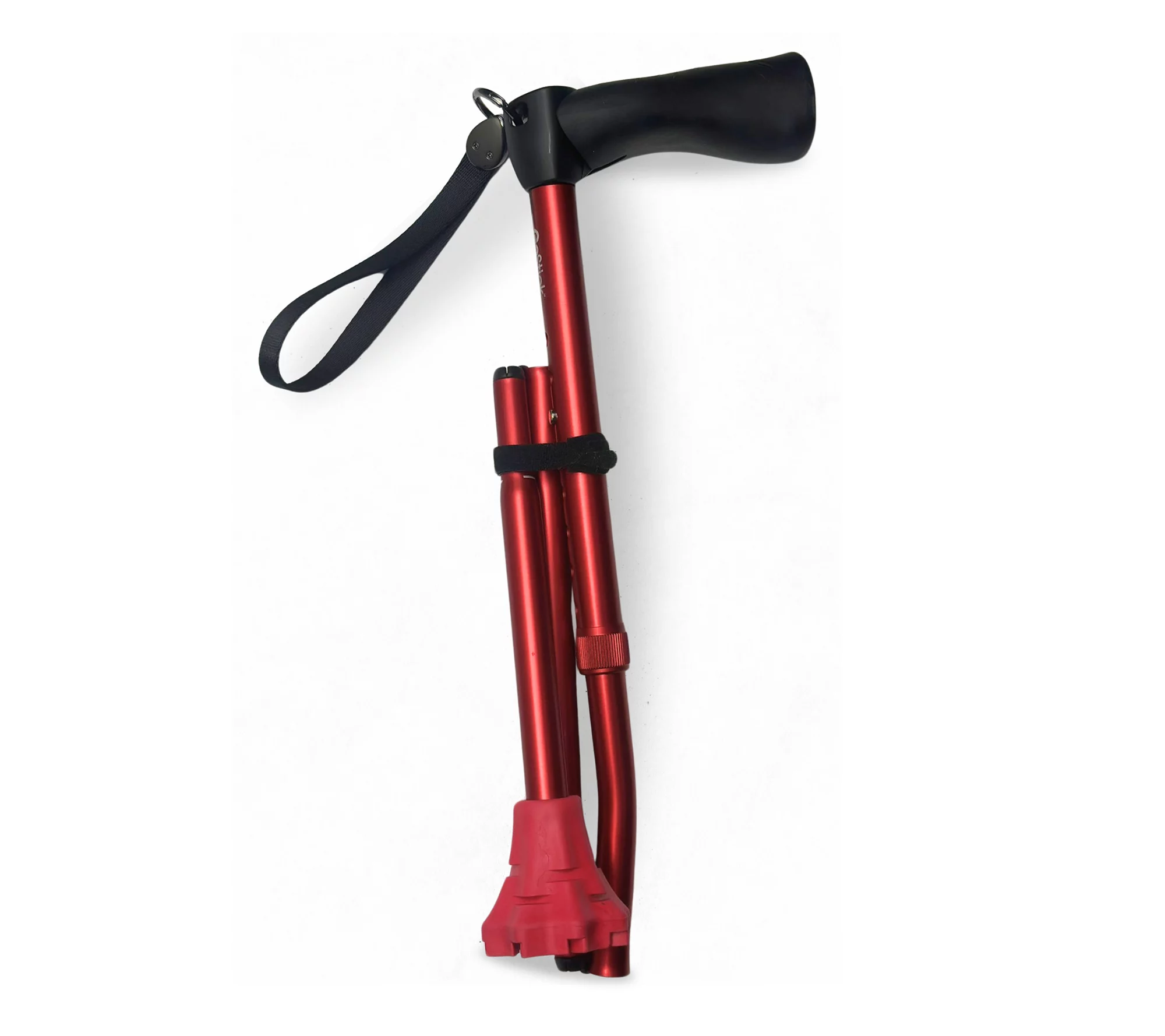 Dynamo GoStick Folding Cane with Cyclone Tip and Wrist Strap